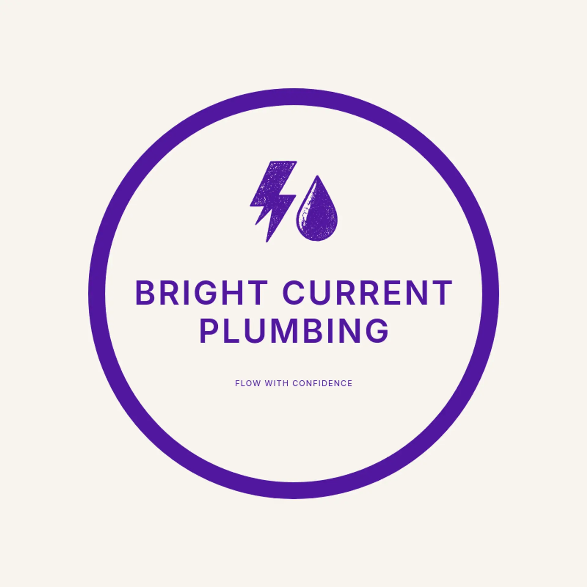 Bright Current Plumbing logo for lightning