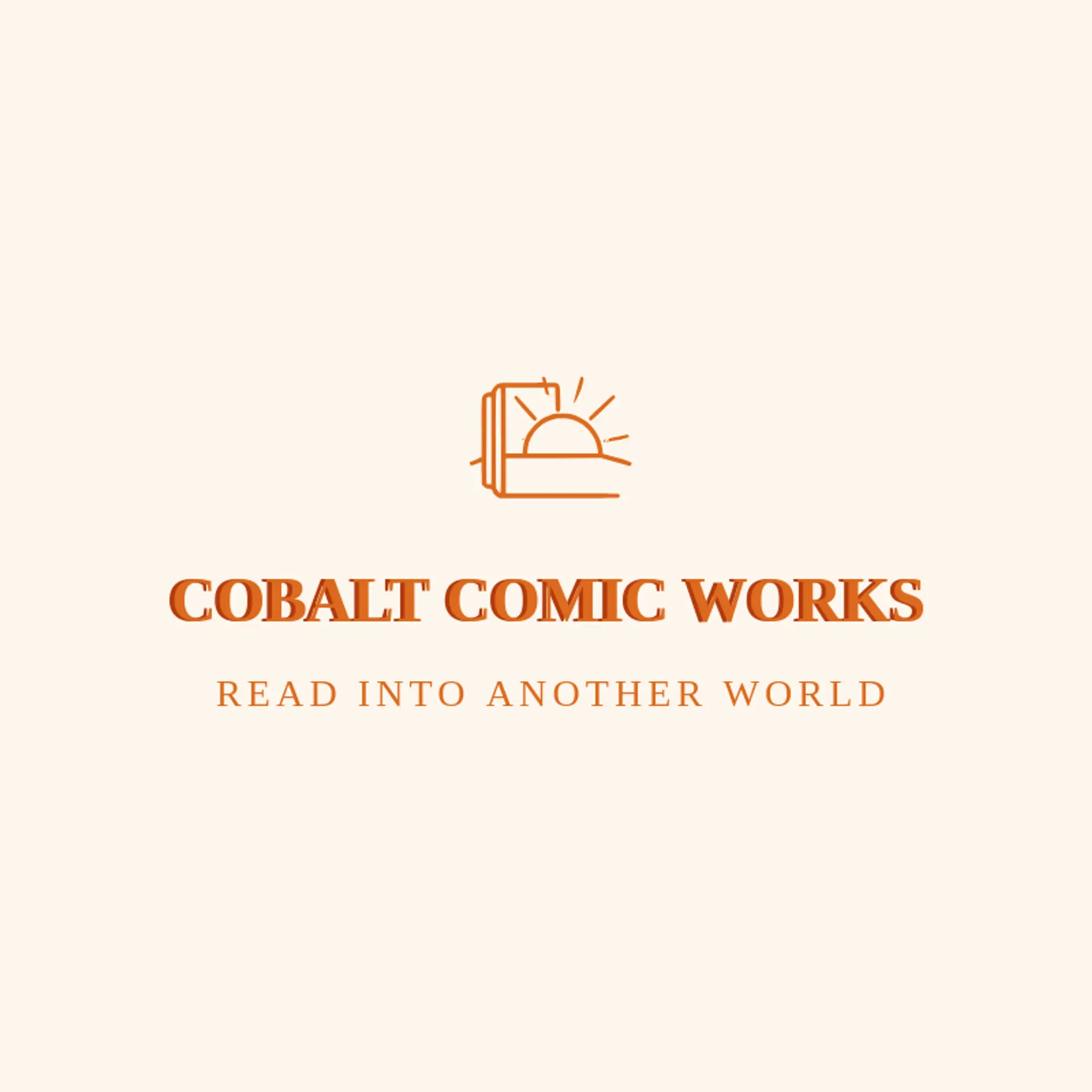 Cobalt Comic Works logo for comic book