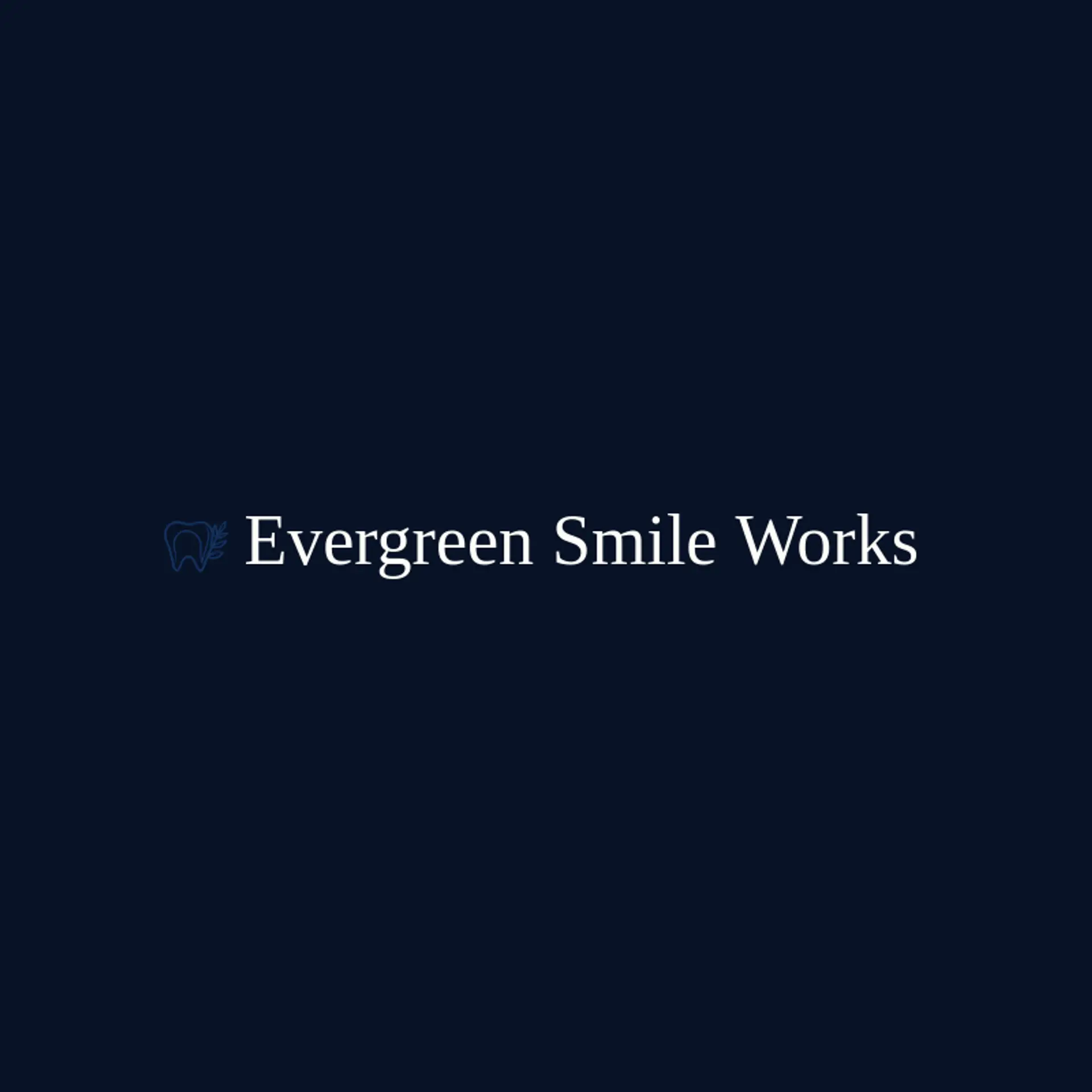 Evergreen Smile Works logo for toothpaste