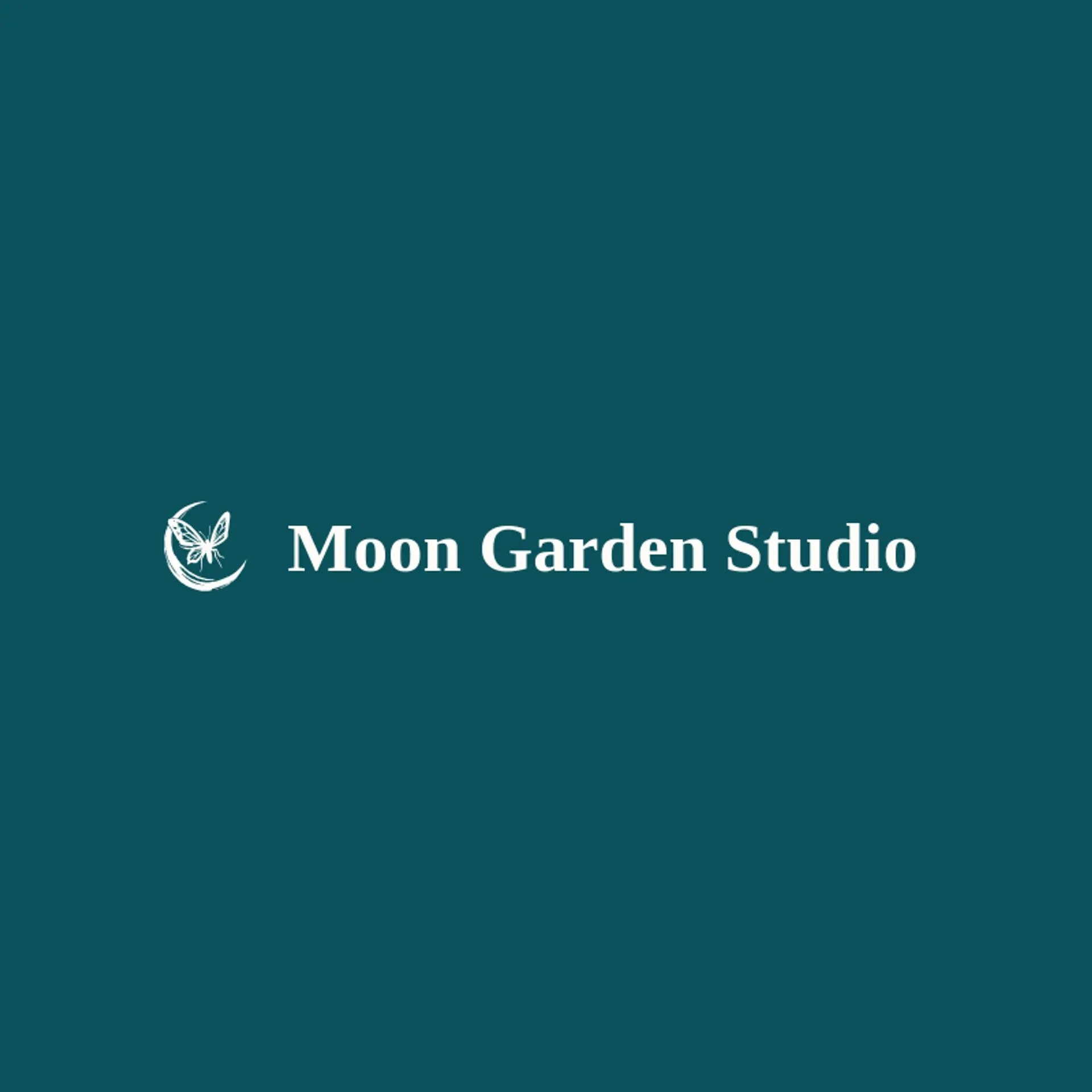 Moon Garden Studio logo for moth