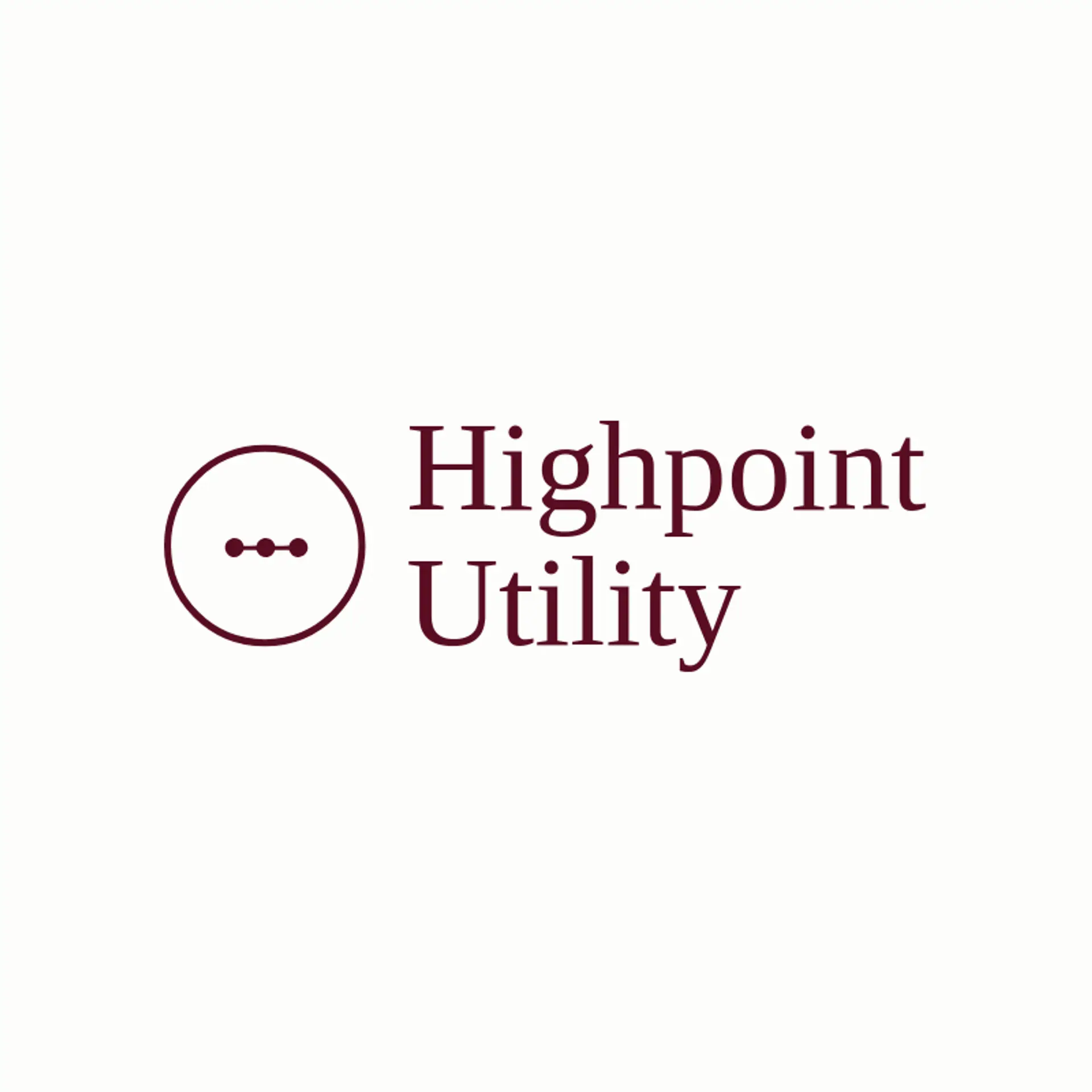 Highpoint Utility logo for infrastructure