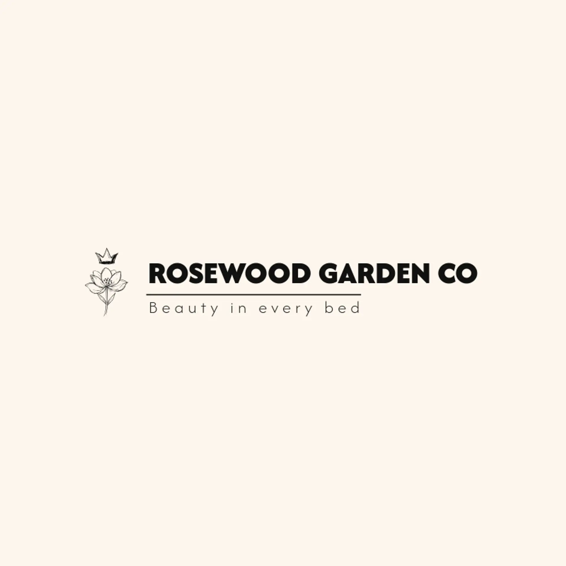 Rosewood Garden Co logo for garden