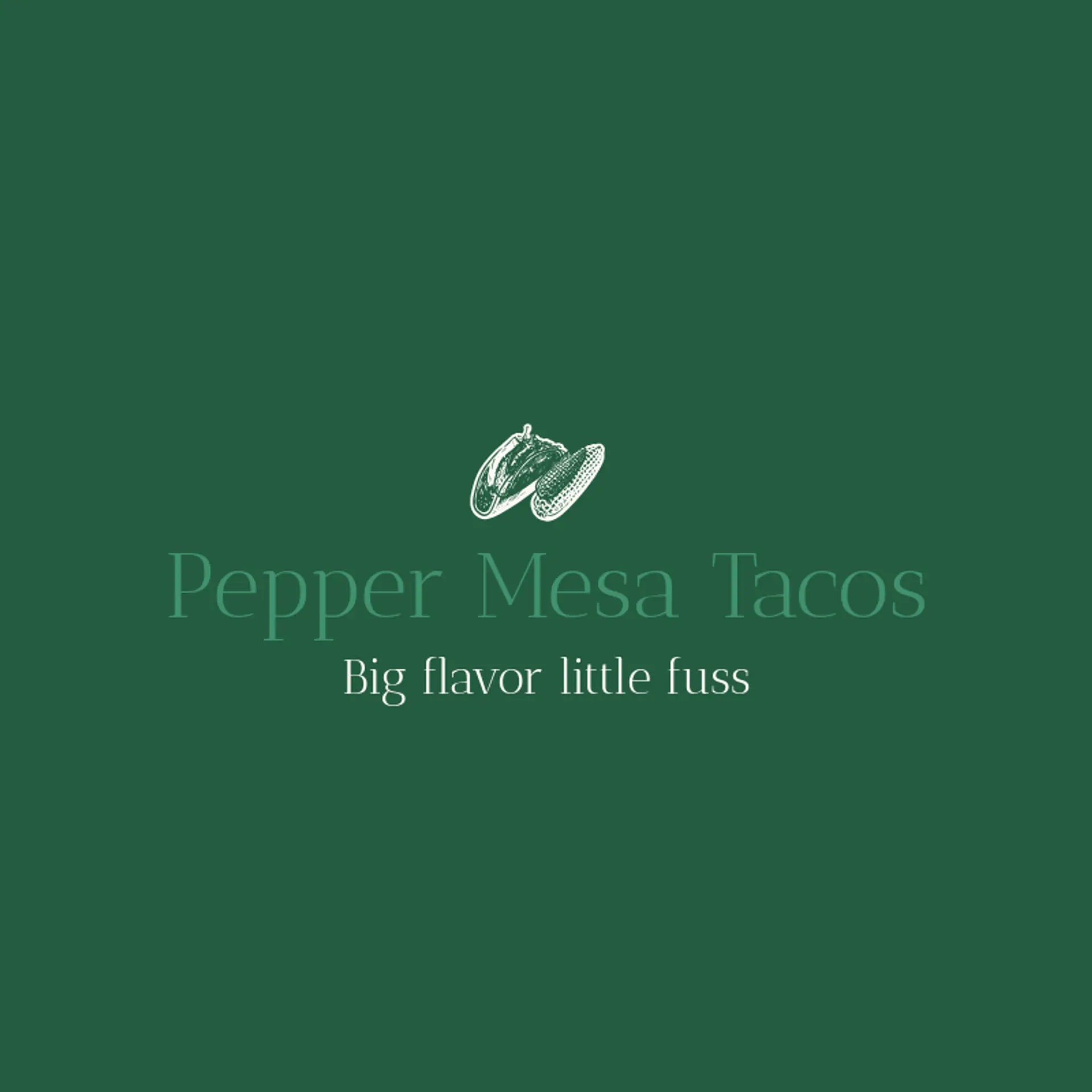 Pepper Mesa Tacos logo for taco