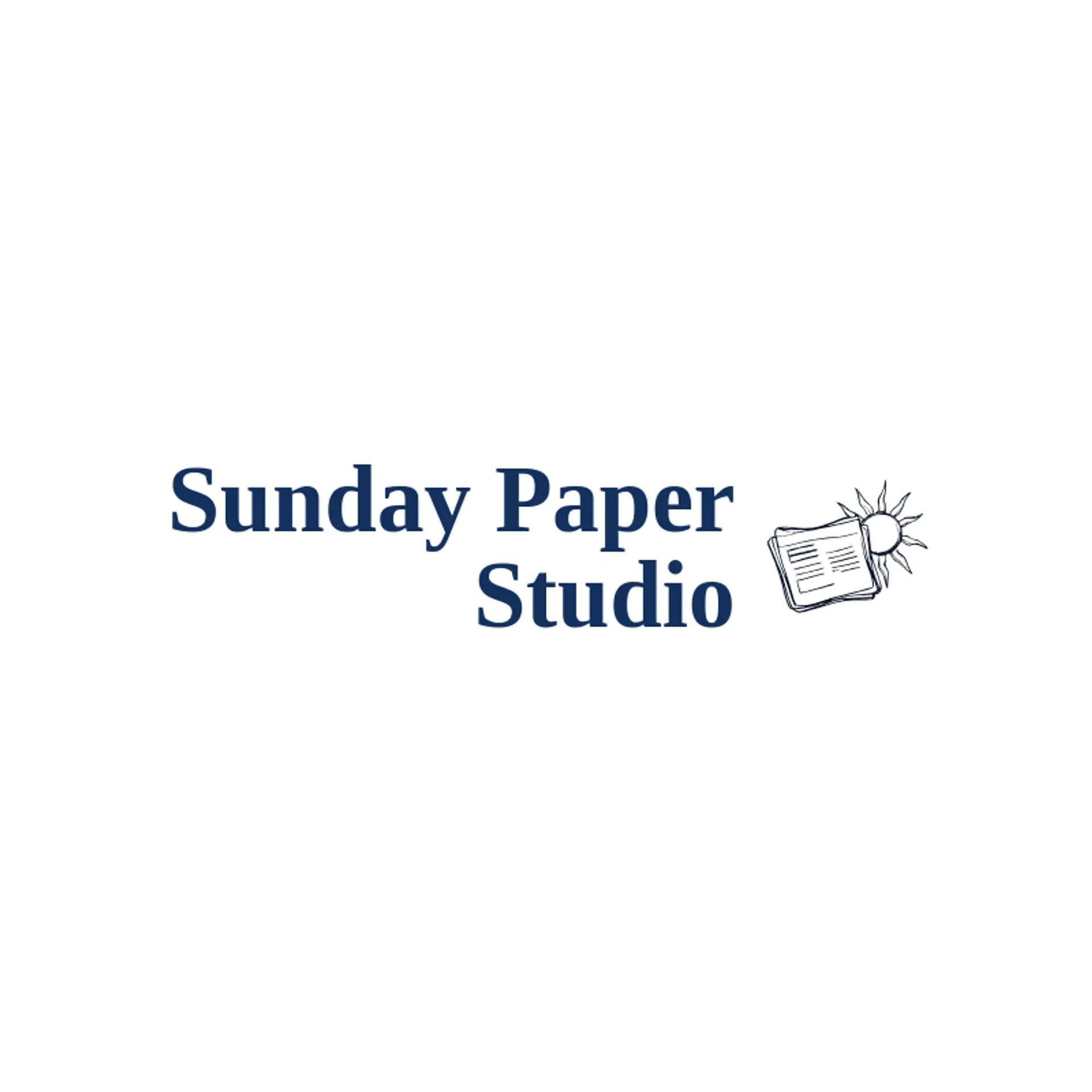 Sunday Paper Studio logo for media company