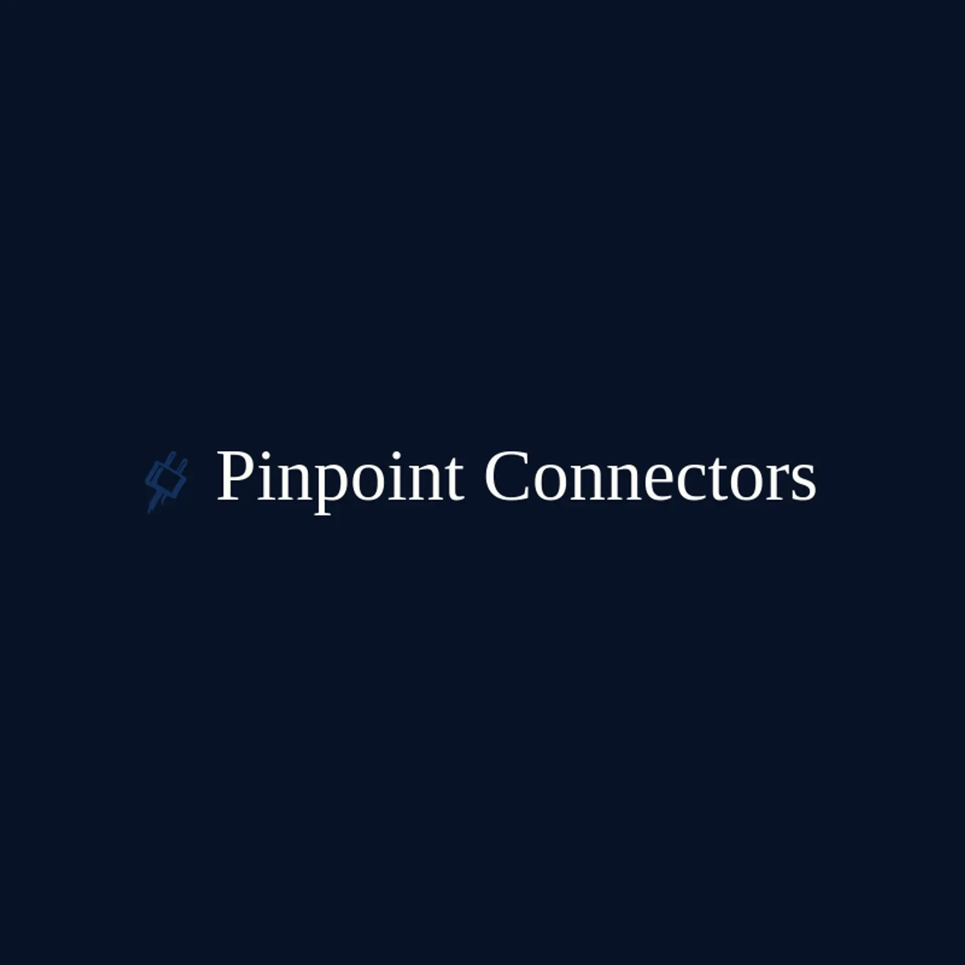 Pinpoint Connectors logo for plug