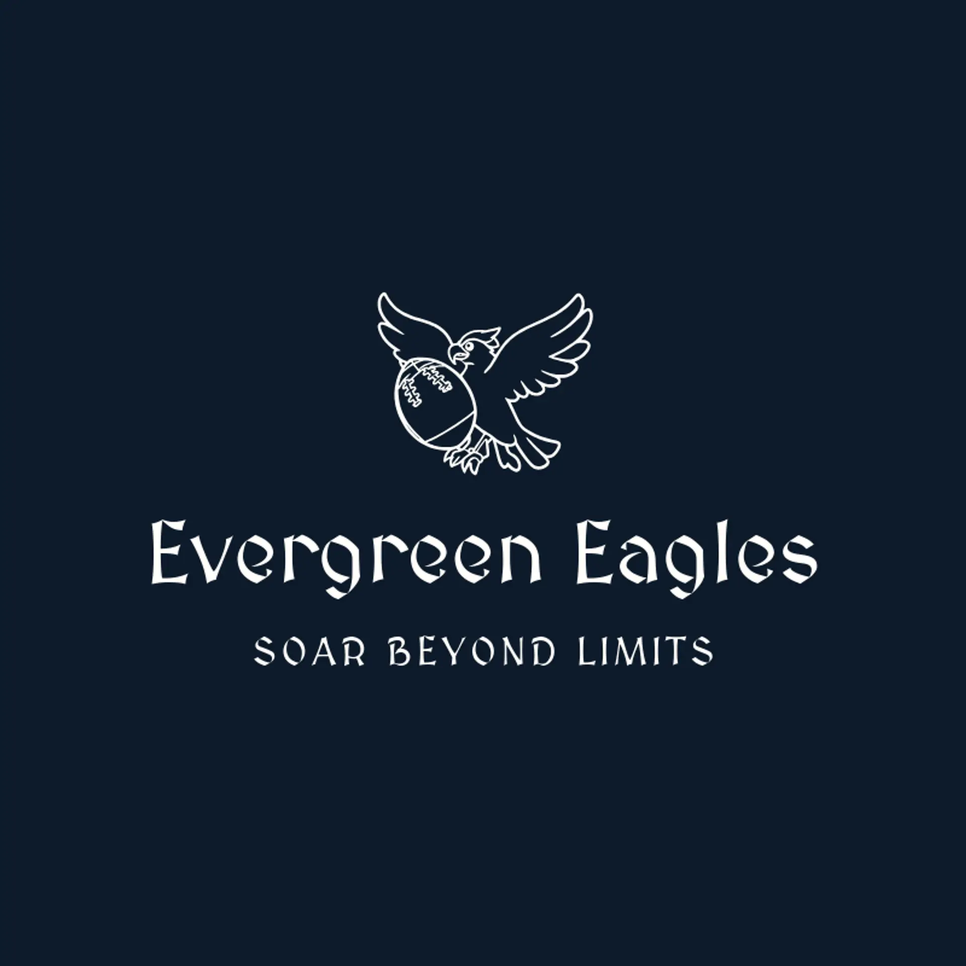 Evergreen Eagles logo for football team