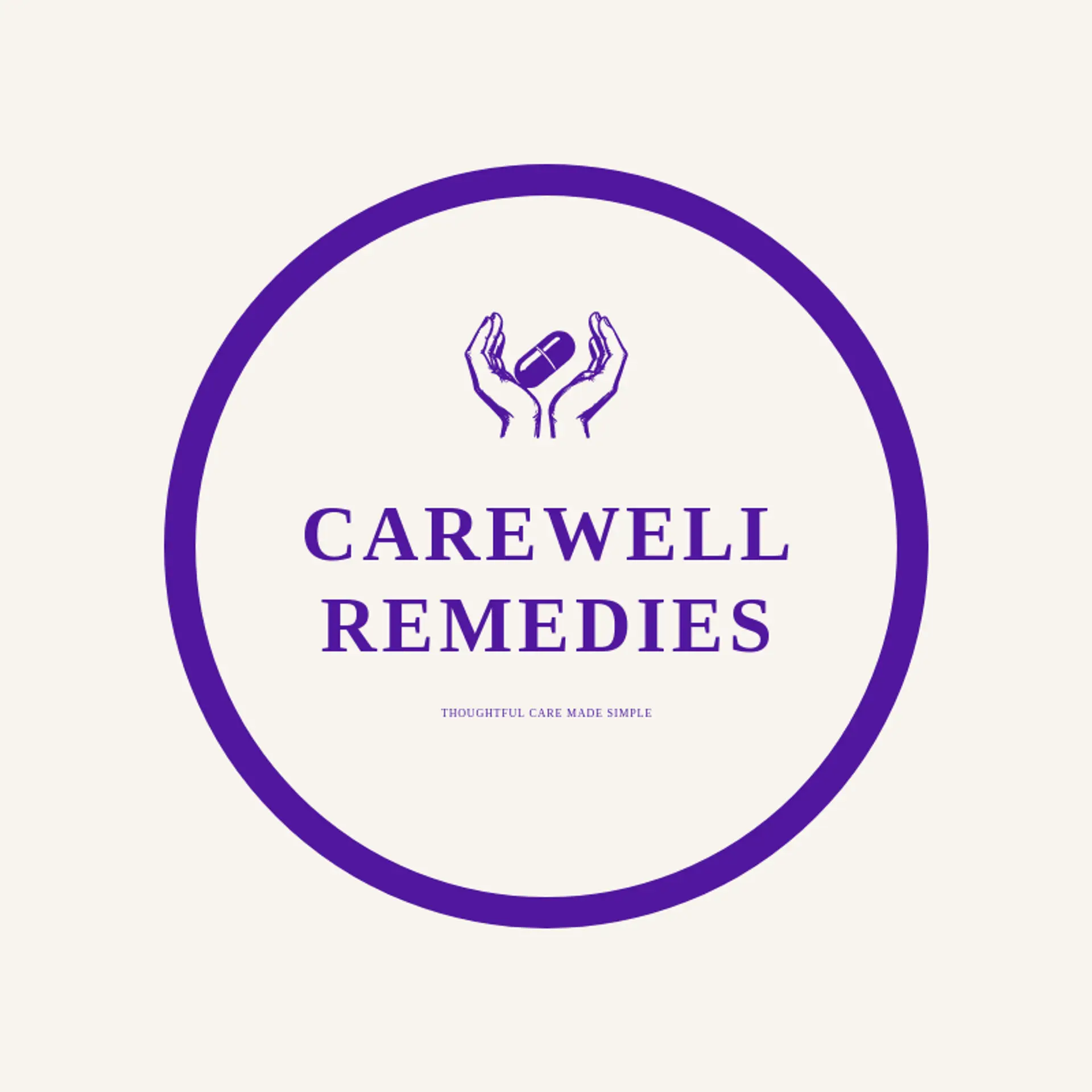 Carewell Remedies logo for health care