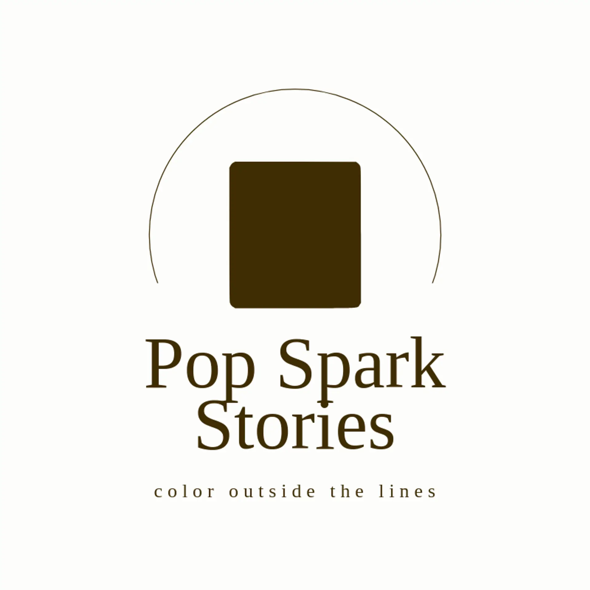 Pop Spark Stories logo for comic book