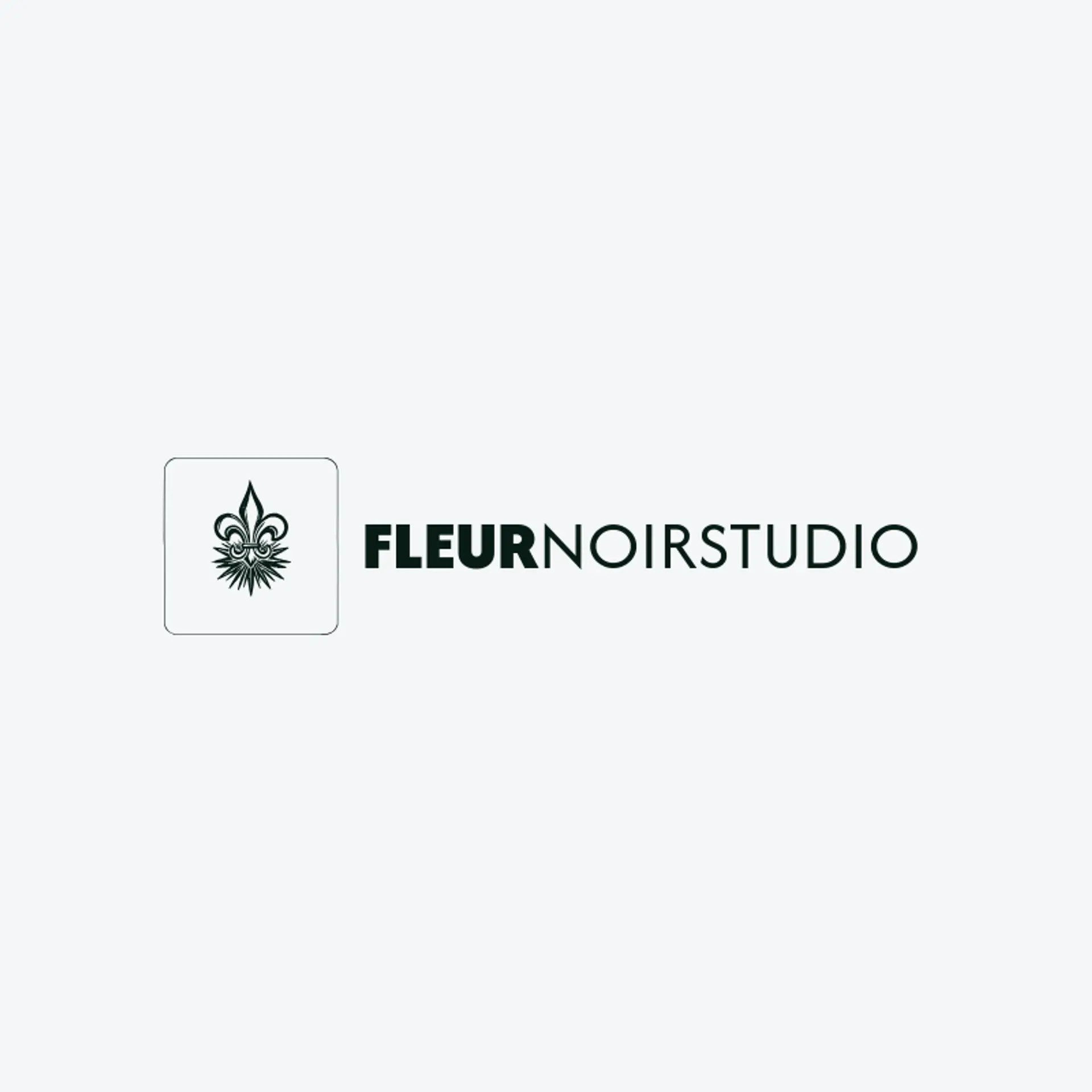 Fleur Noir Studio logo for fleur de lis