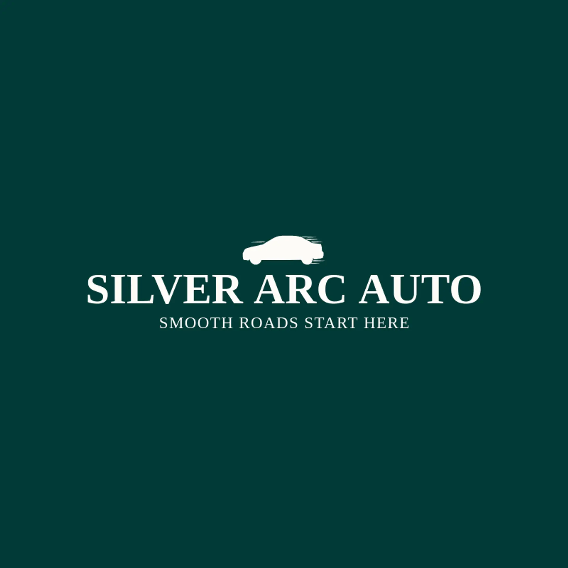 Silver Arc Auto logo for sedan