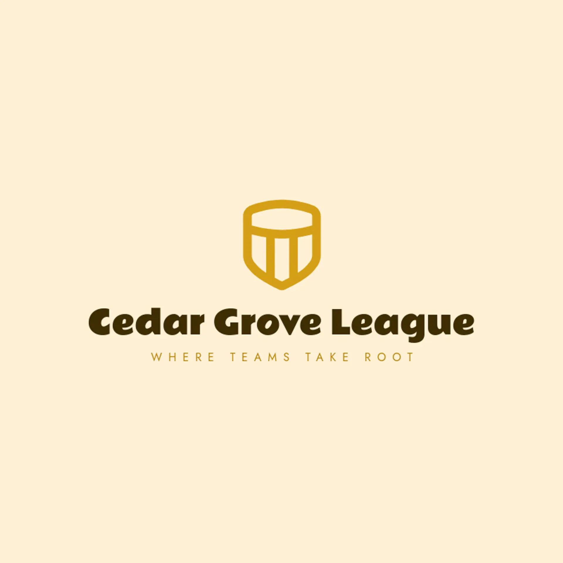 Cedar Grove League logo for league