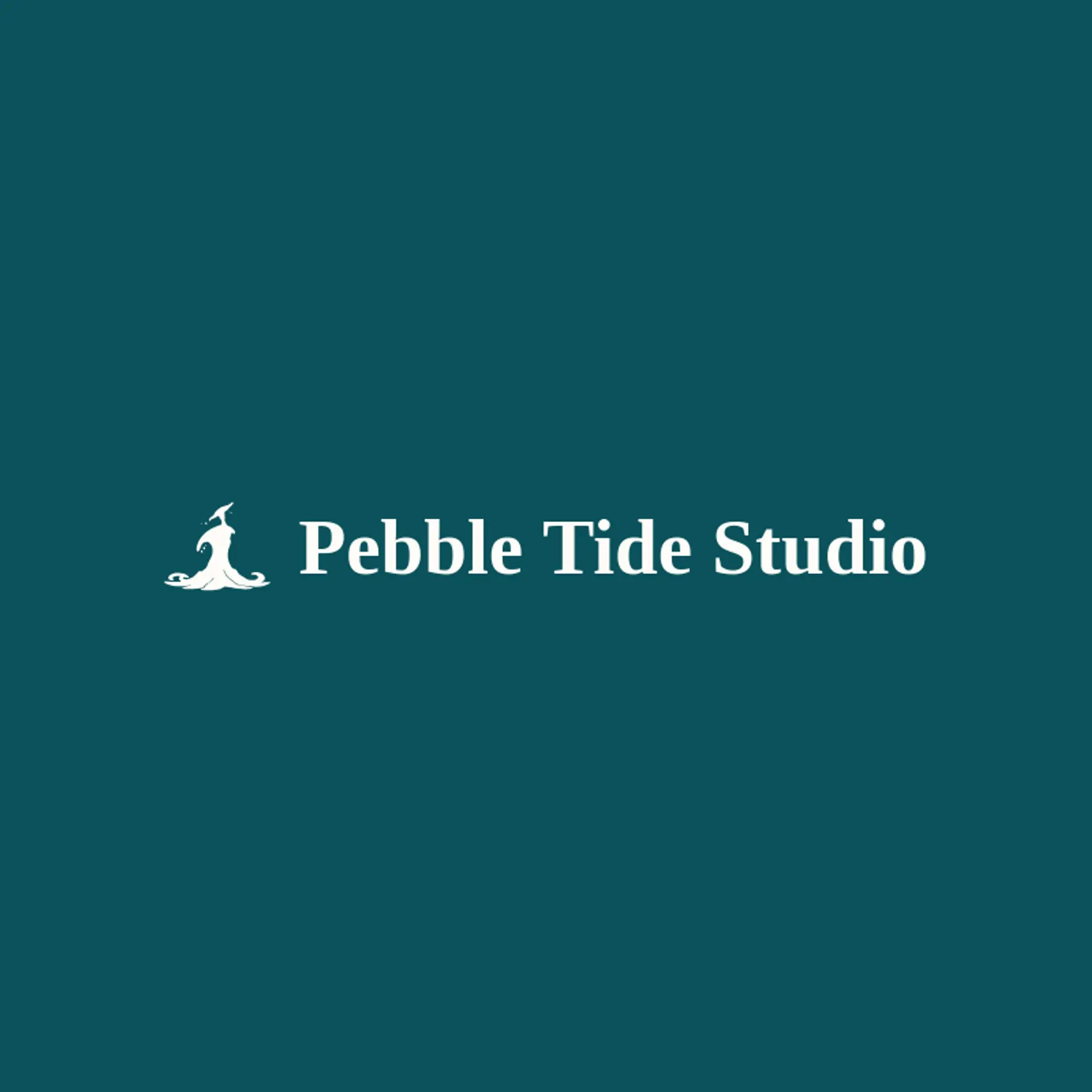Pebble Tide Studio logo for tide