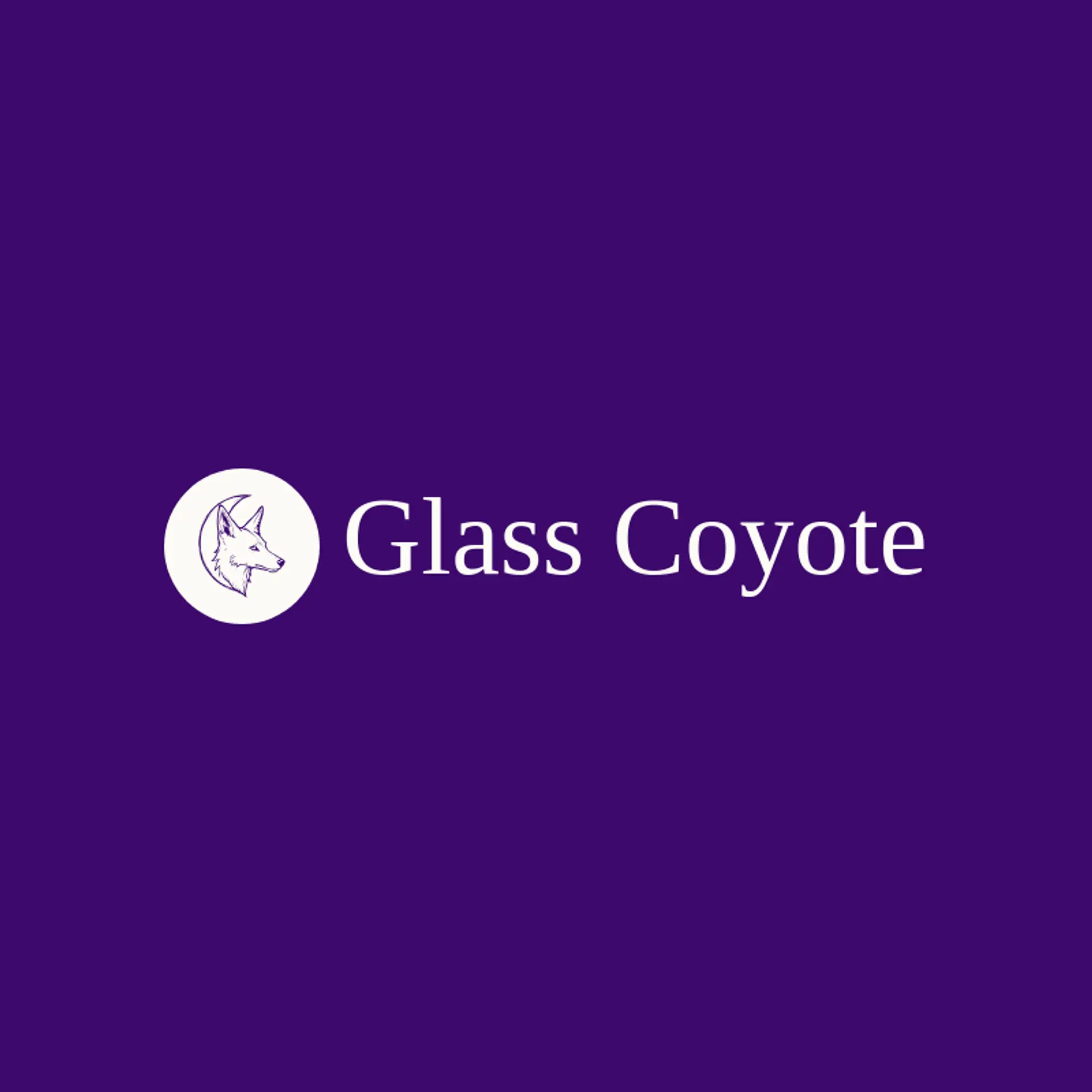 Glass Coyote logo for rock band