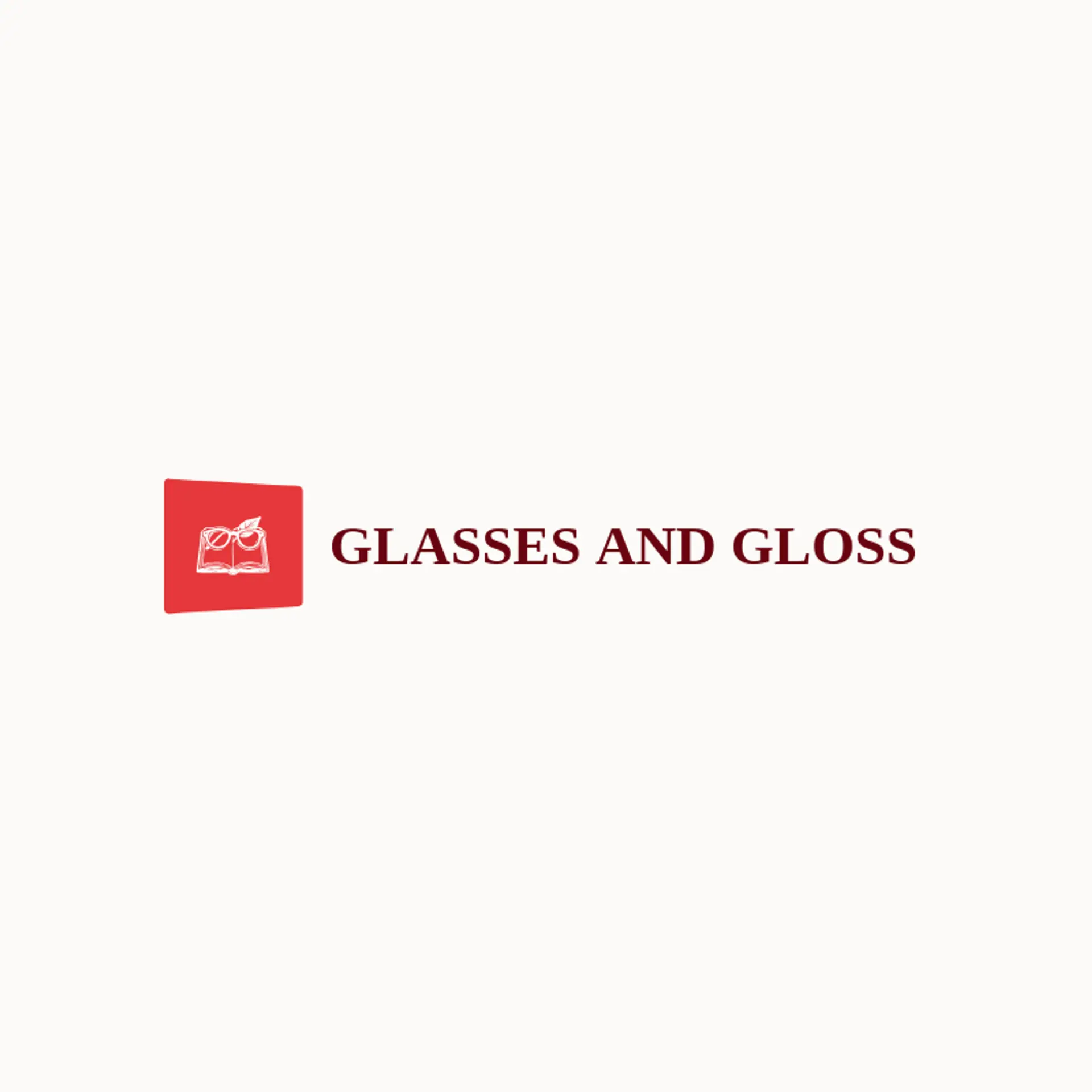 Glasses And Gloss logo for book club