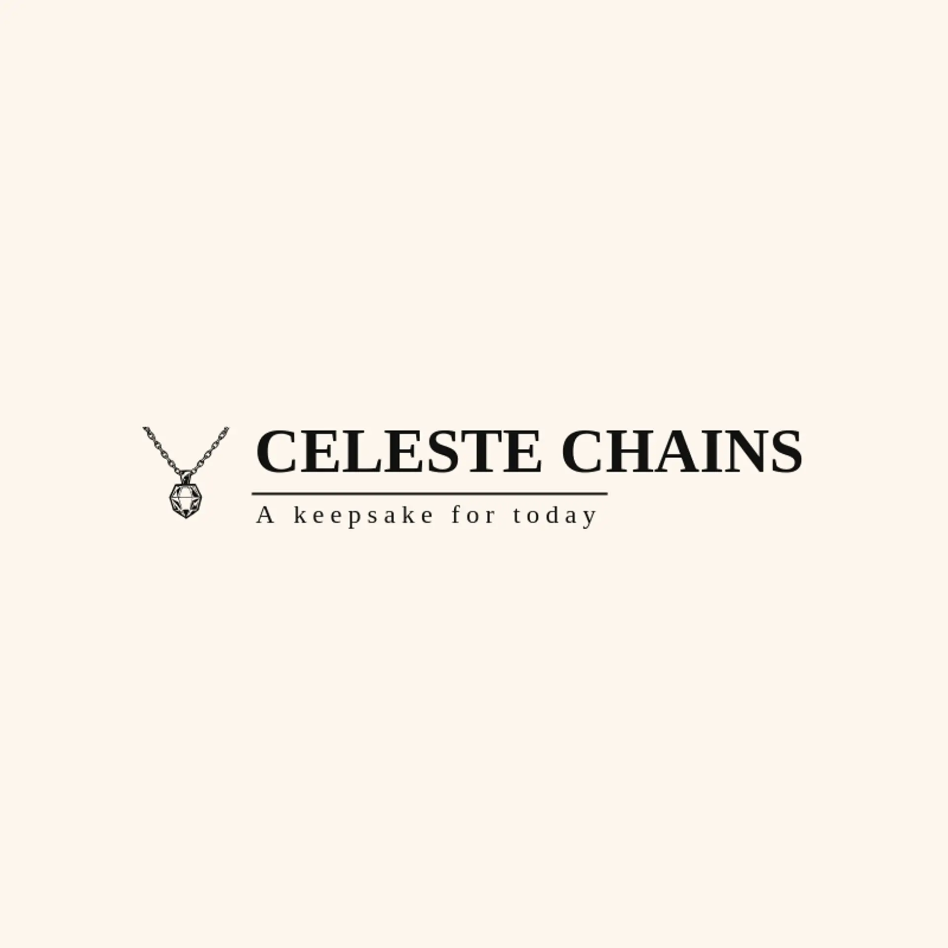 Celeste Chains logo for necklace