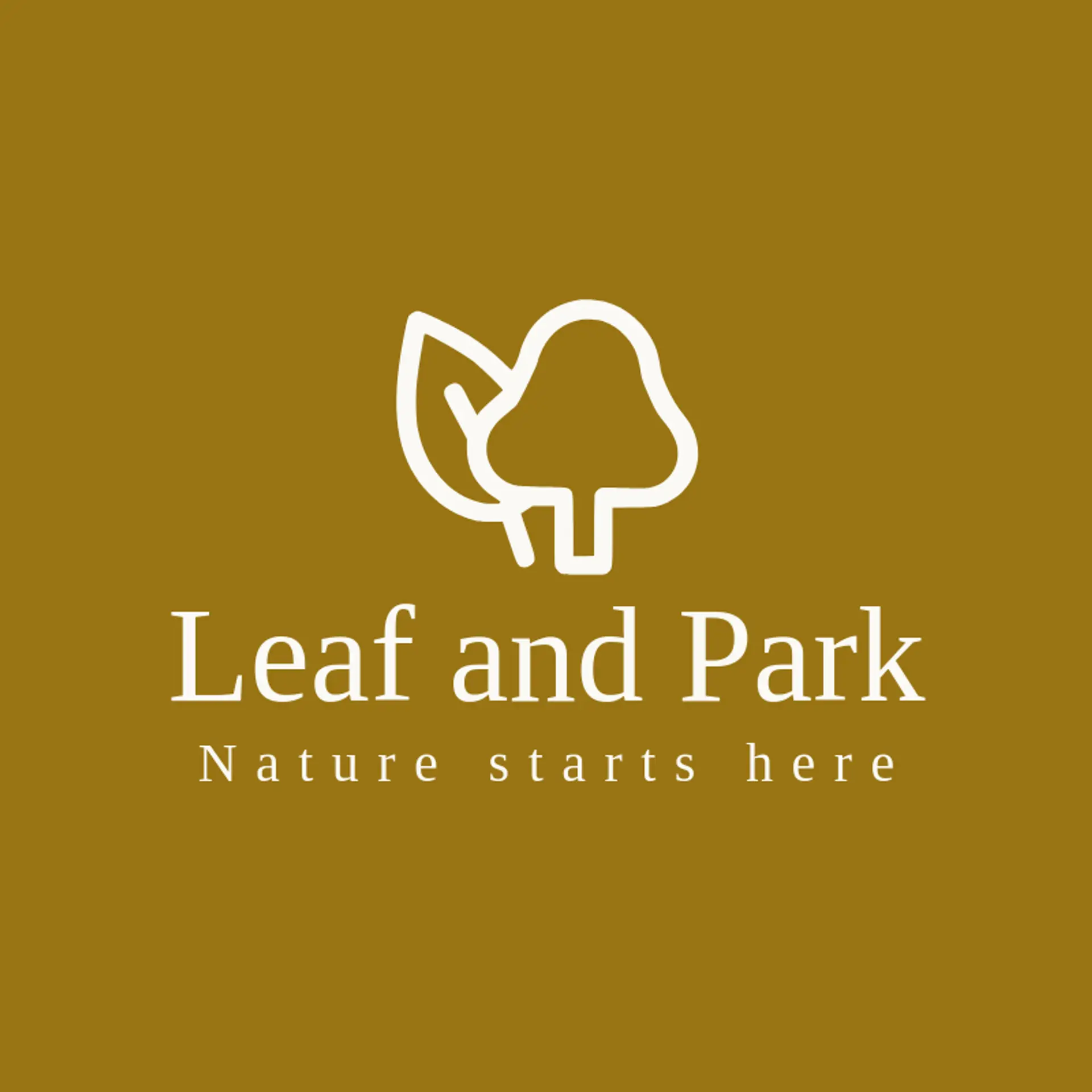 Leaf and Park logo for park