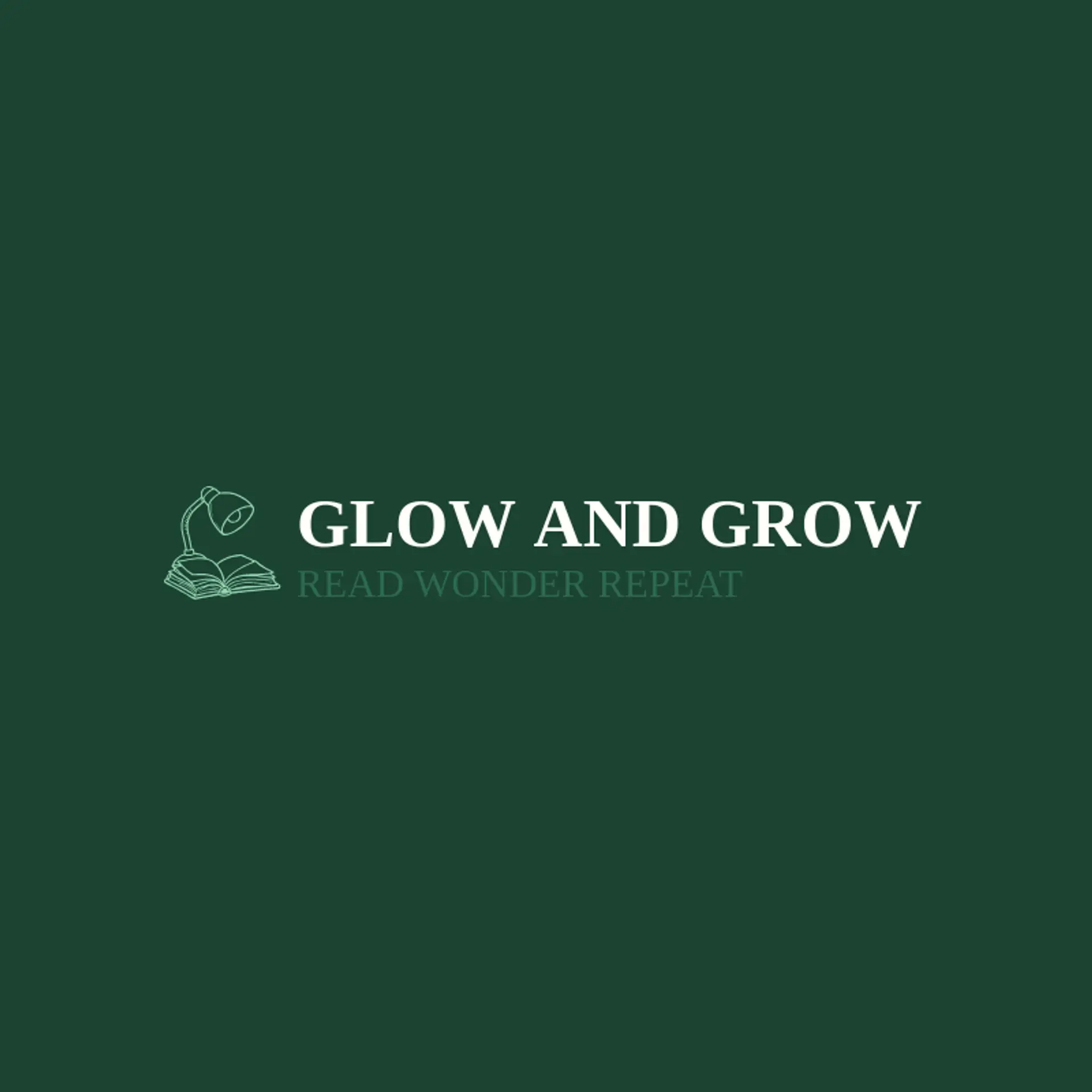 Glow And Grow logo for book club