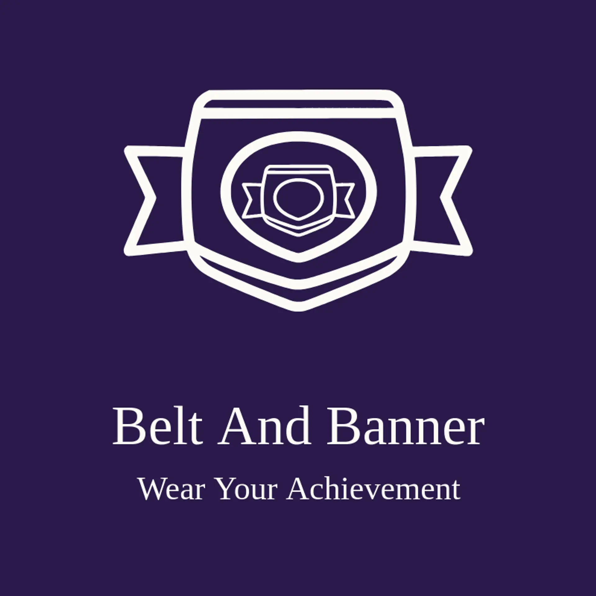 Belt And Banner logo for boxing