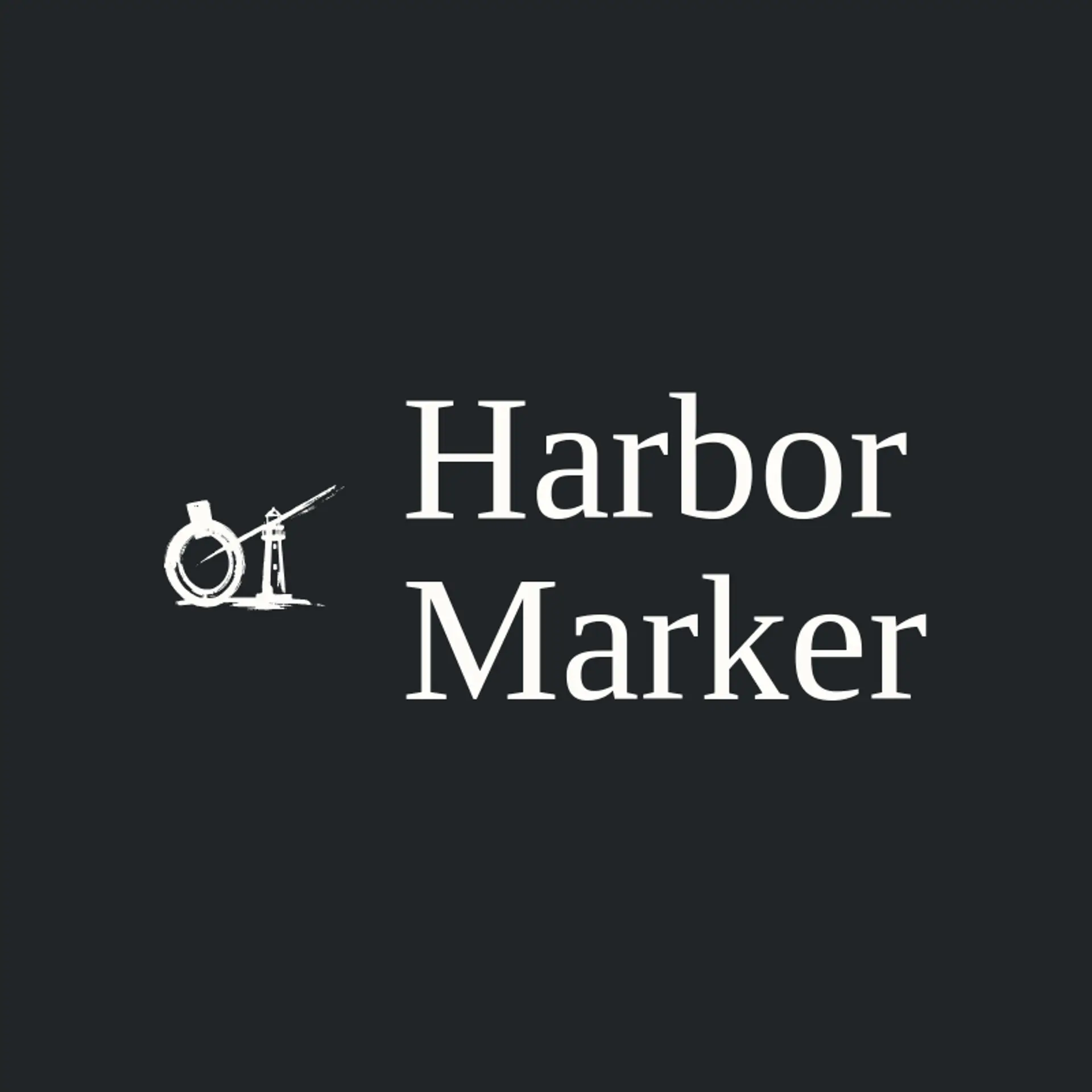 Harbor Marker logo for lighthouse