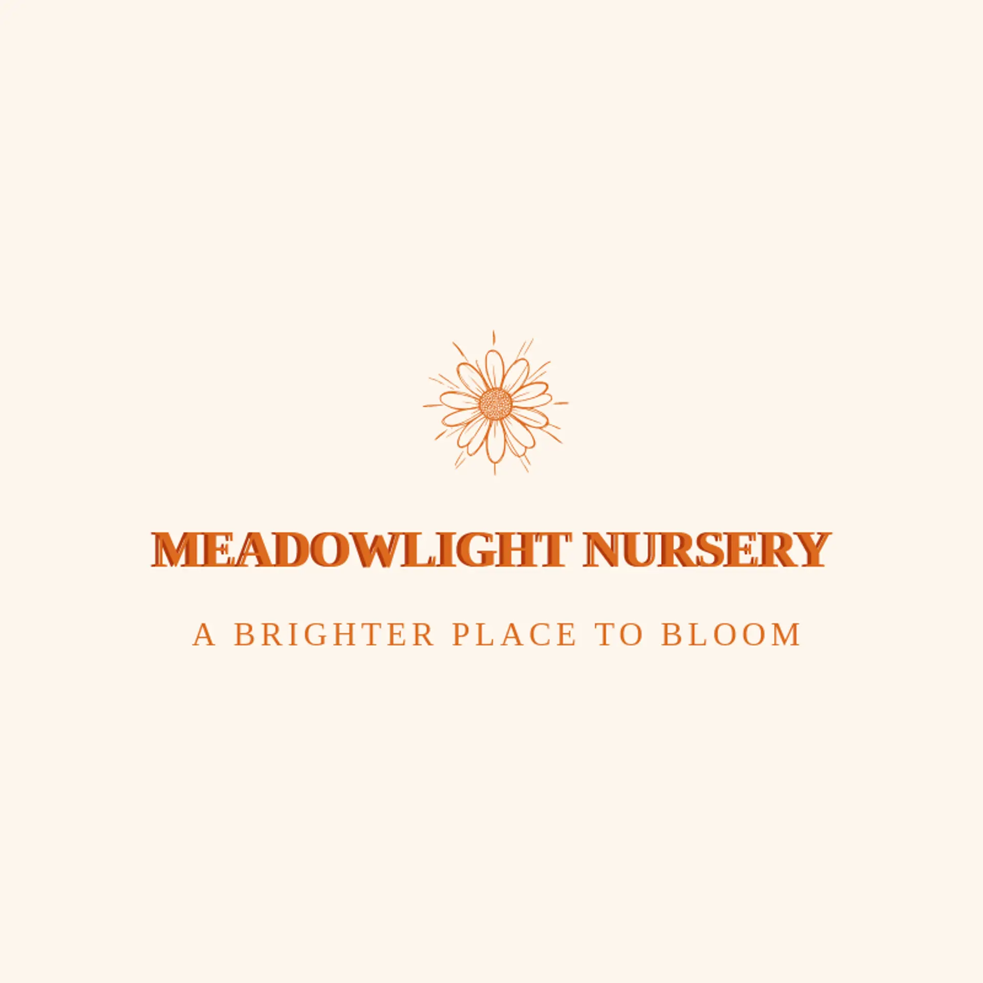 Meadowlight Nursery logo for gardening
