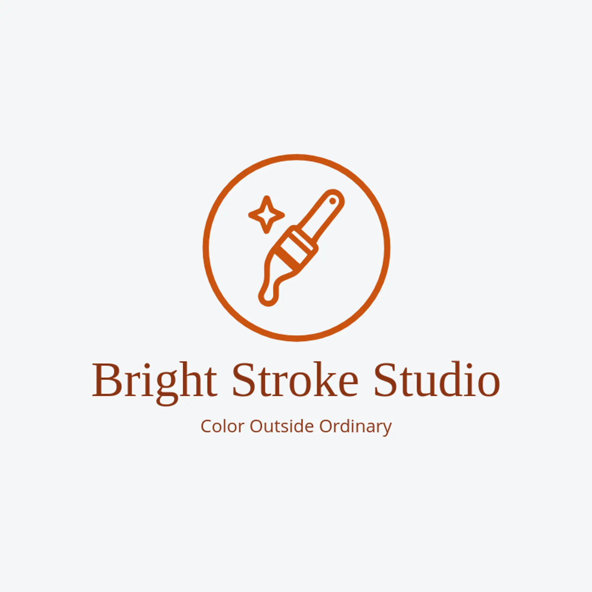 Bright Stroke Studio logo for drip