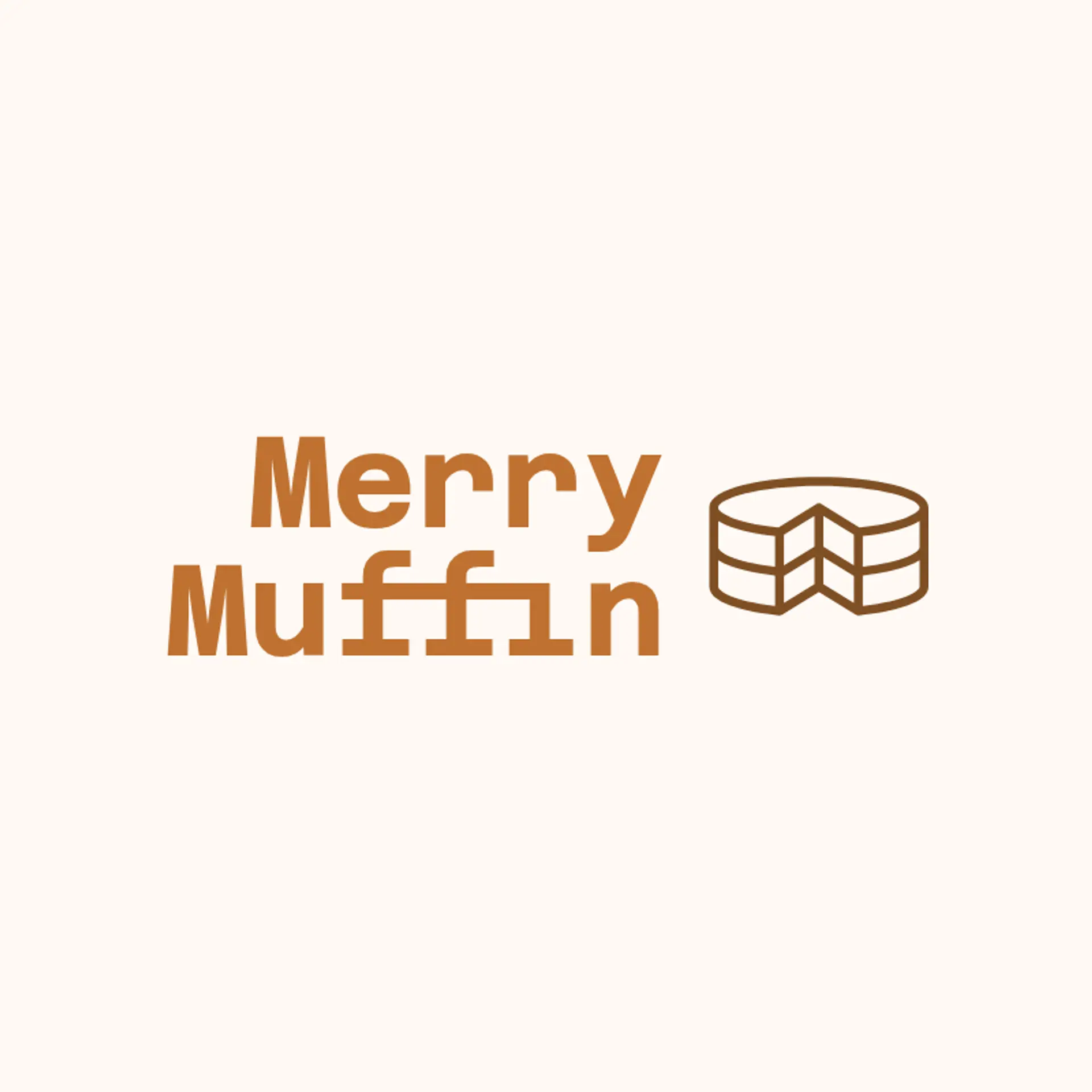 Merry Muffin logo for cake