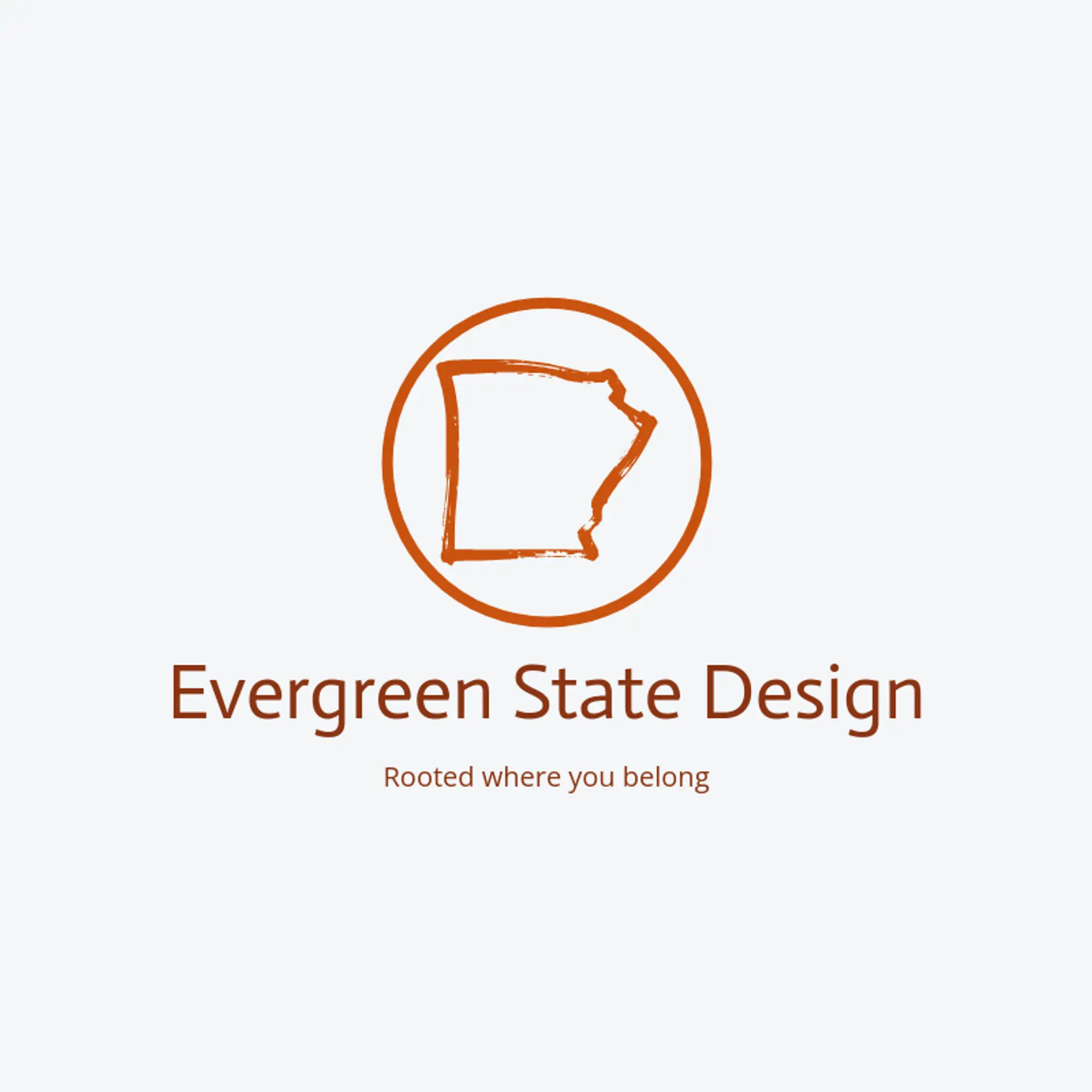 Evergreen State Design logo for state