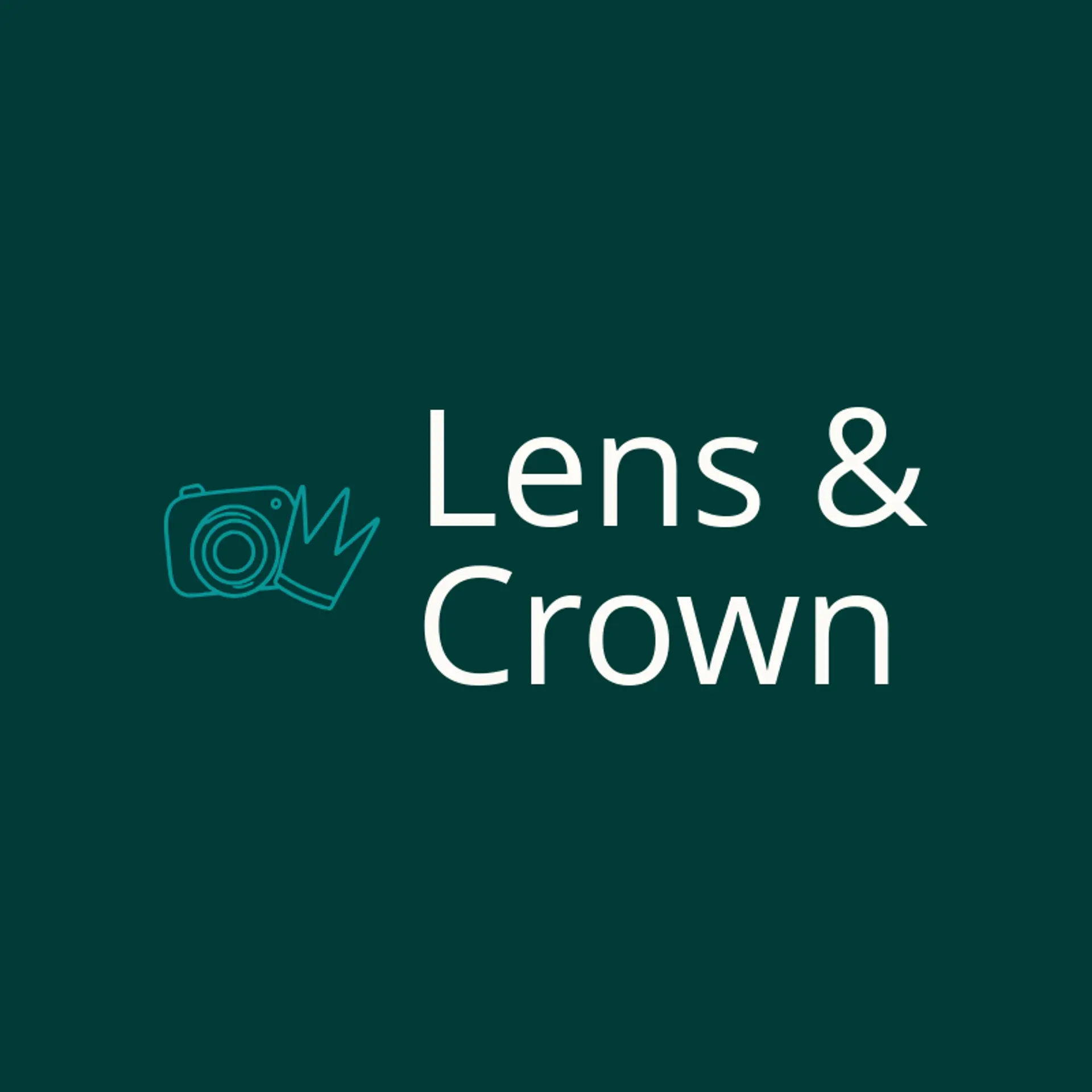 Lens & Crown logo for photo