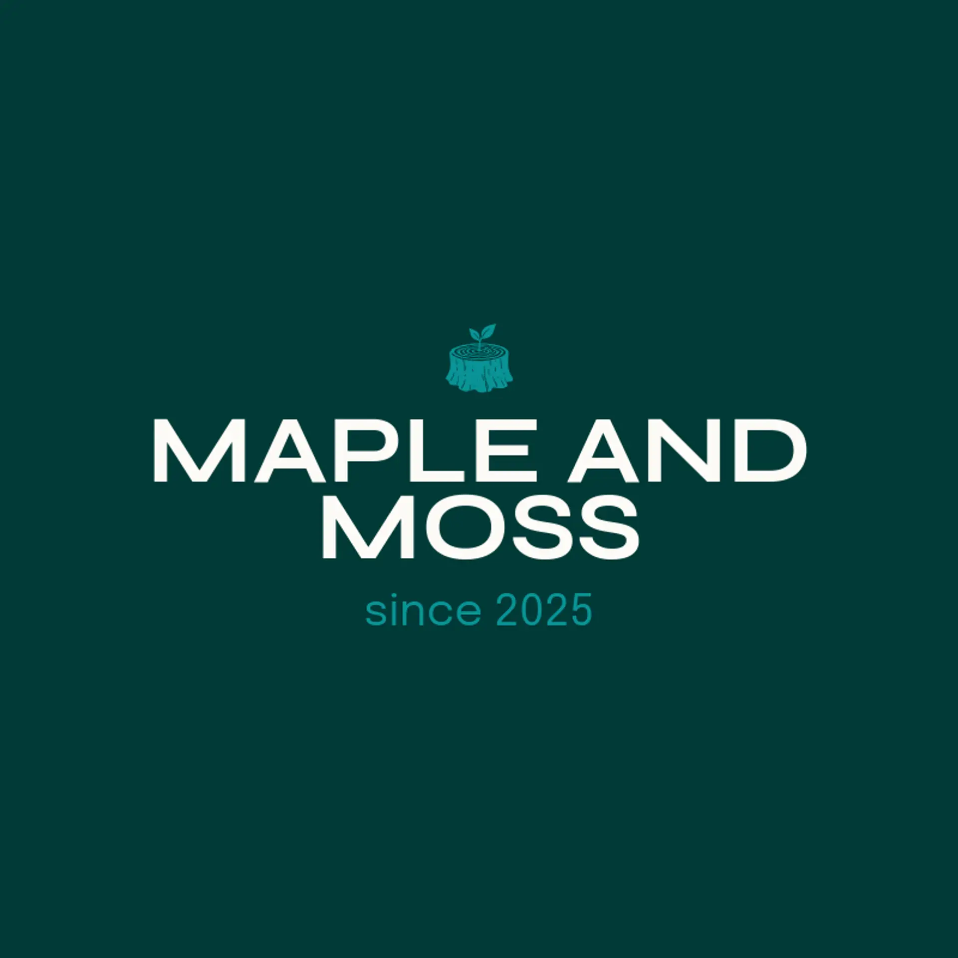Maple and Moss logo for wood