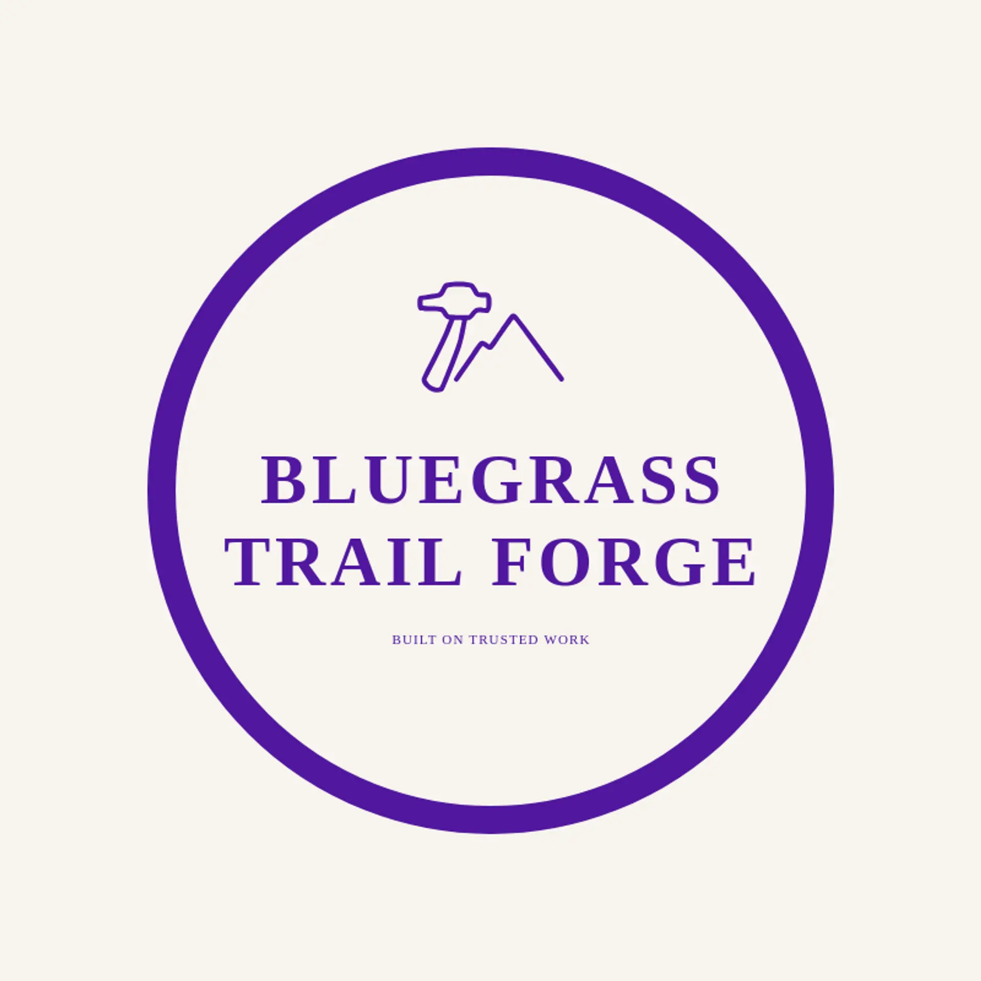 Bluegrass Trail Forge logo for farrier