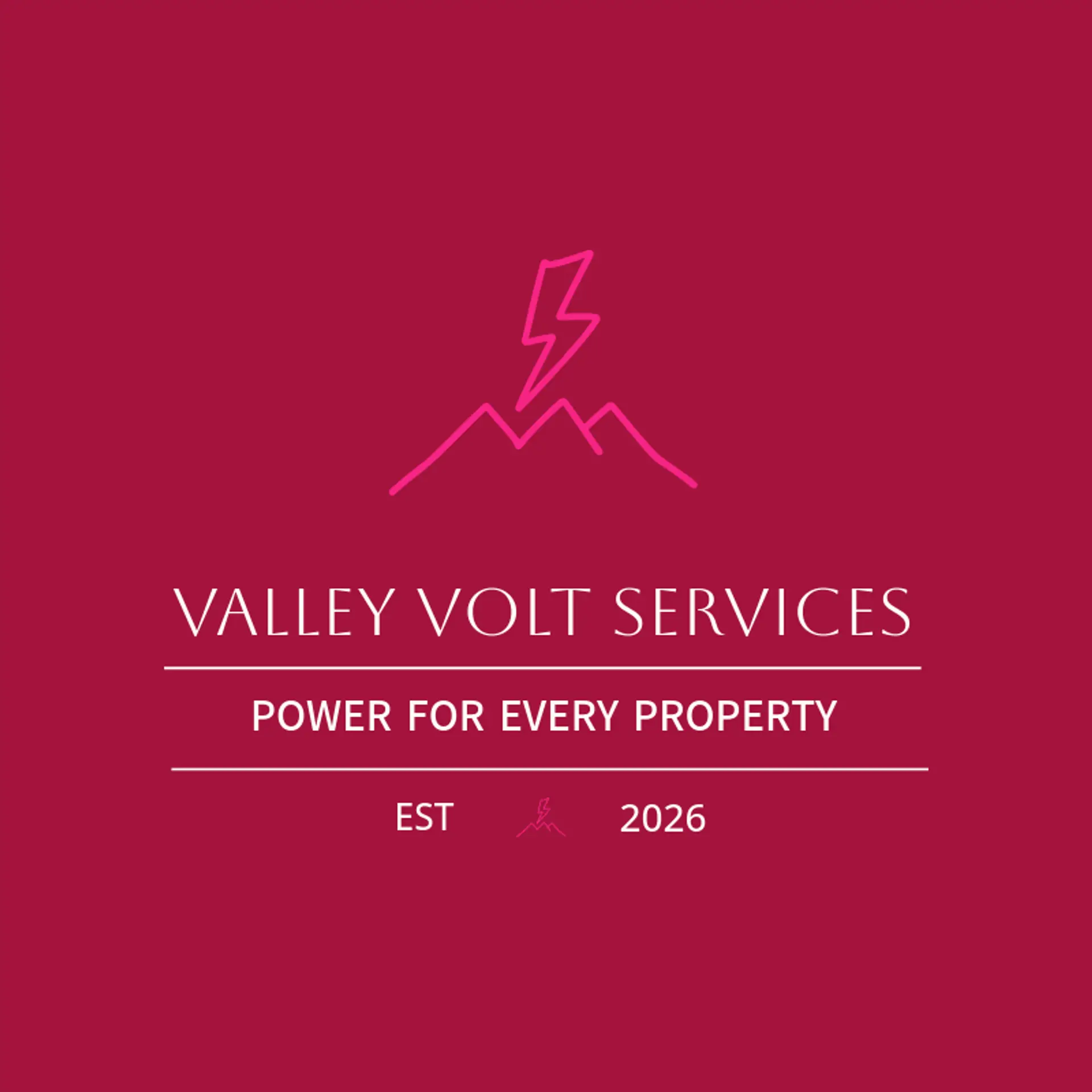 Valley Volt Services logo for electric