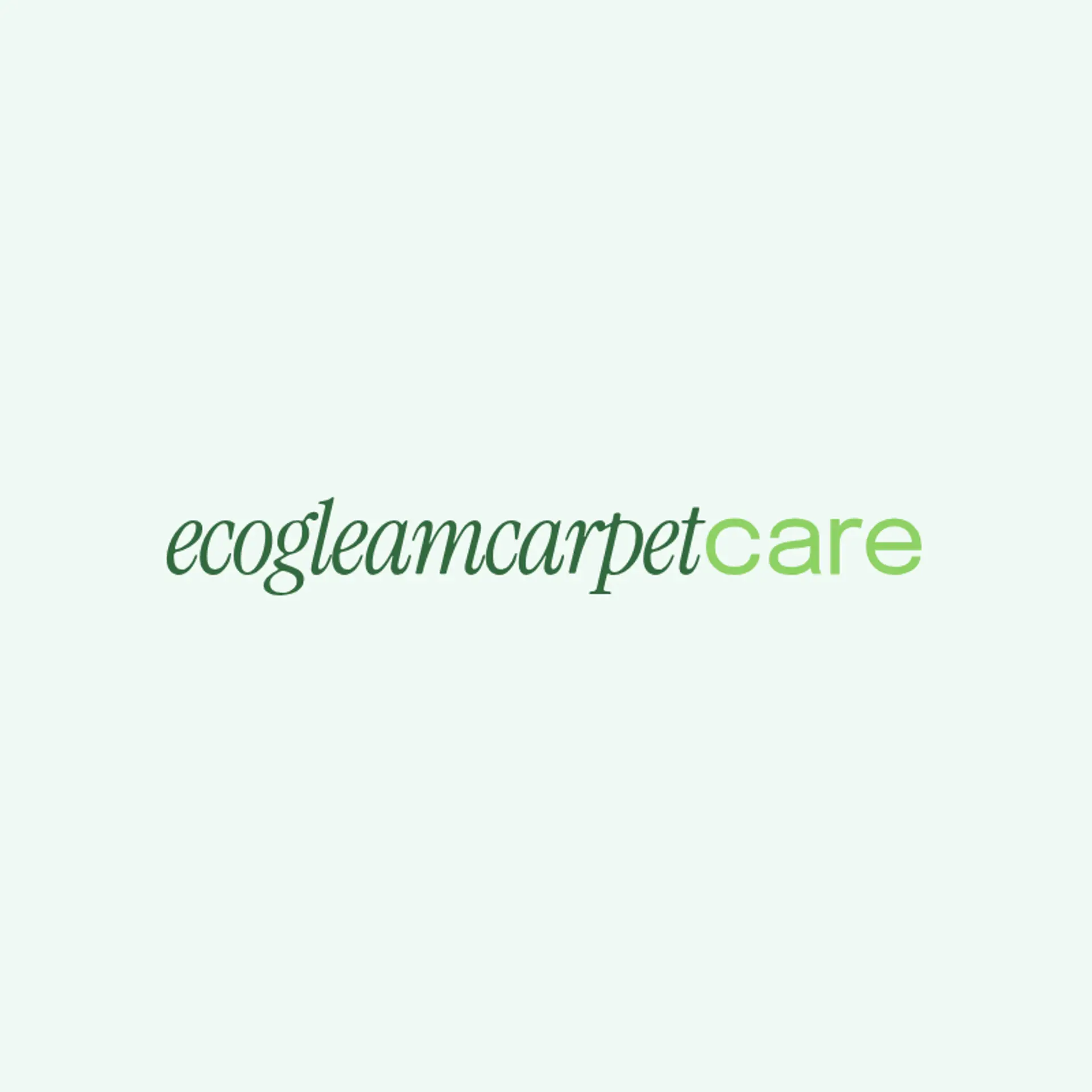EcoGleam Carpet Care logo for carpet cleaning