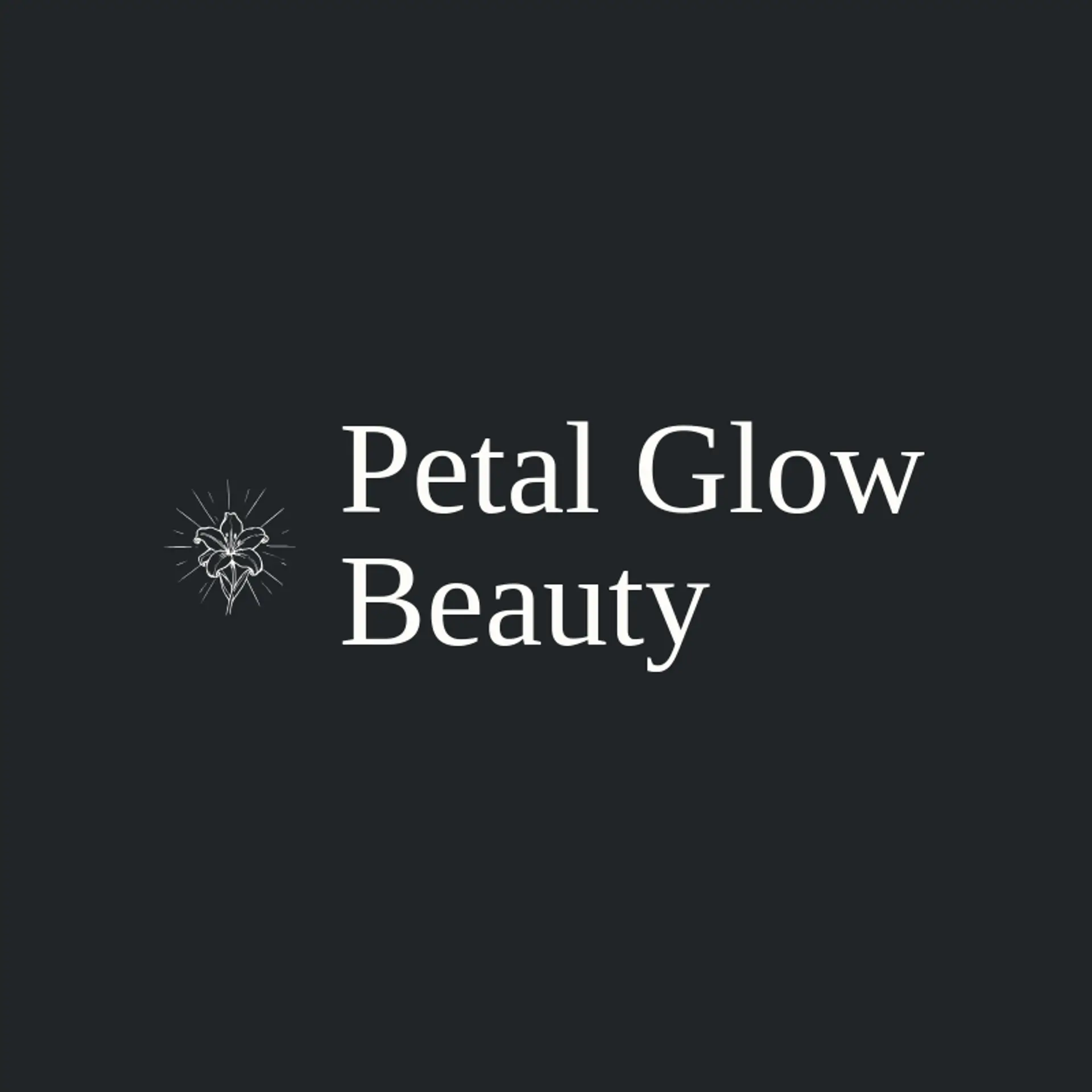 Petal Glow Beauty logo for lily