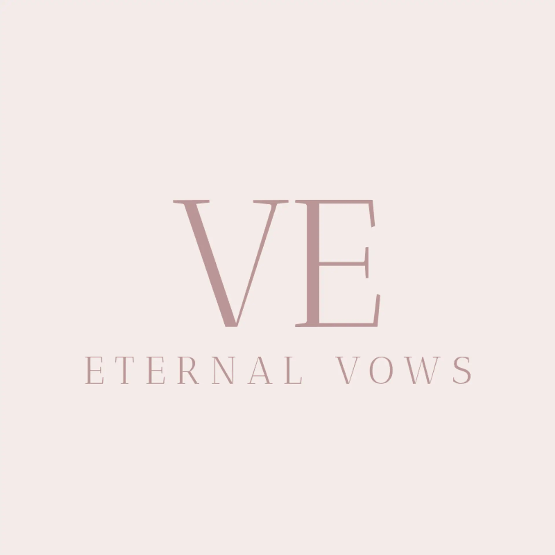 Blissful Vows logo for wedding