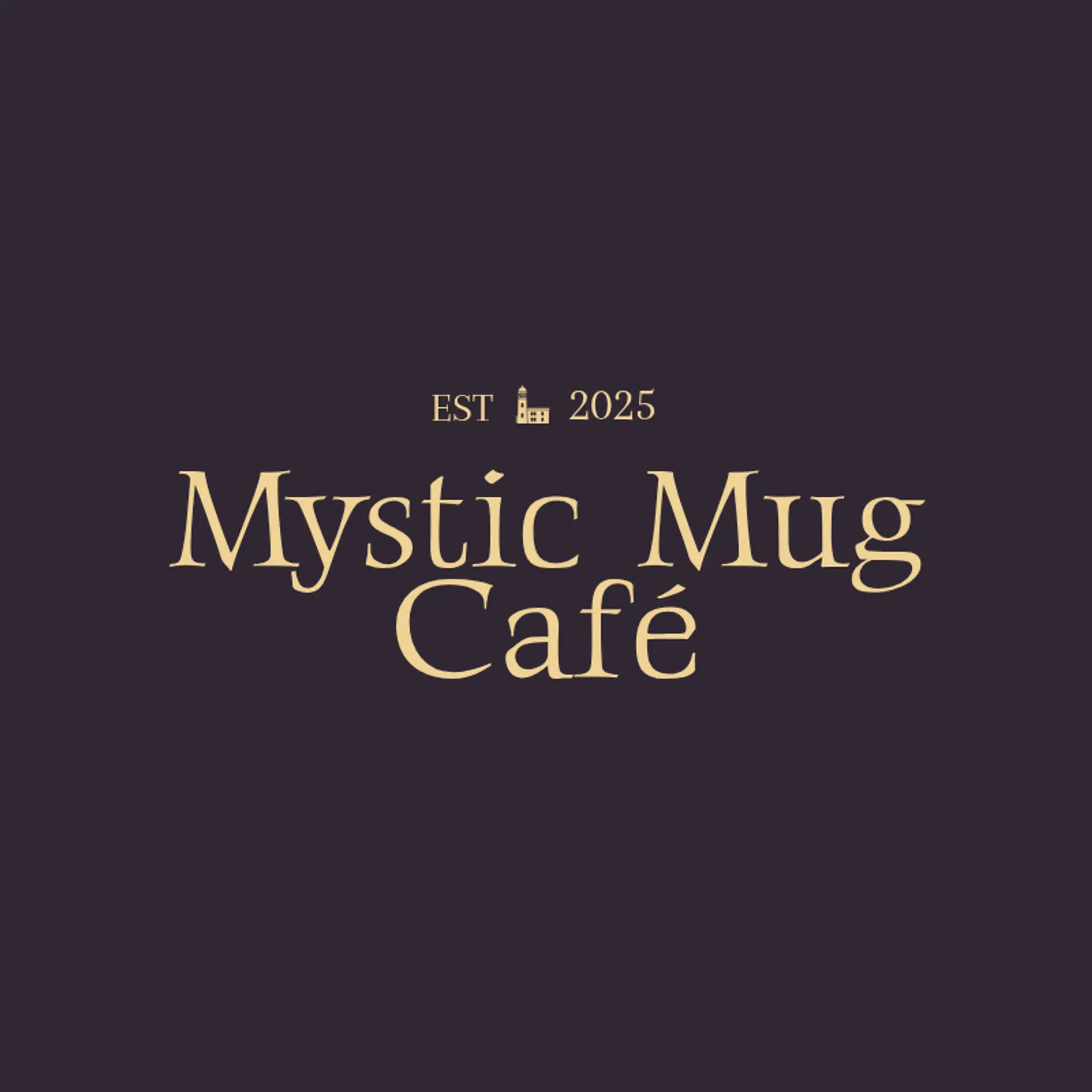 Mystic Mug Café logo for unique cafe