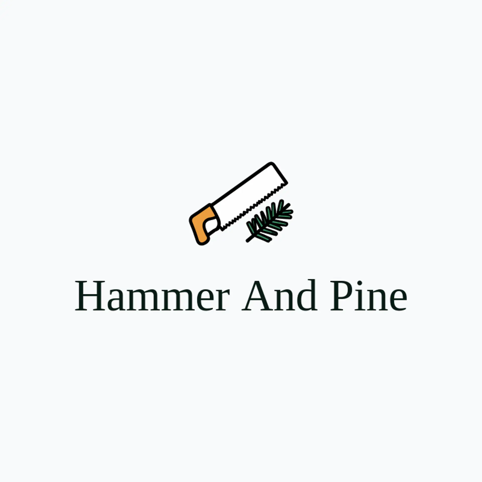 Hammer and Pine logo for home repair