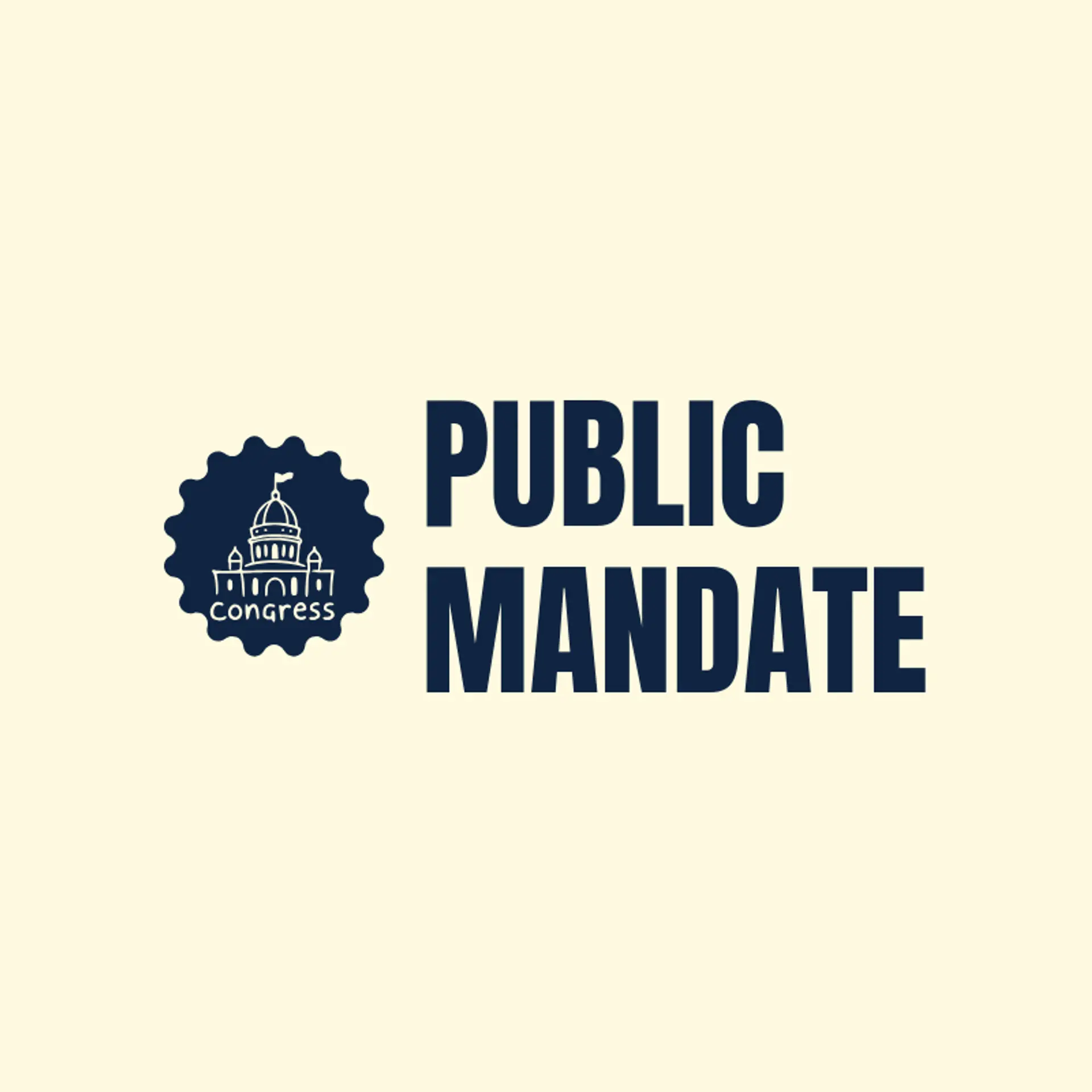 Public Mandate logo for congress