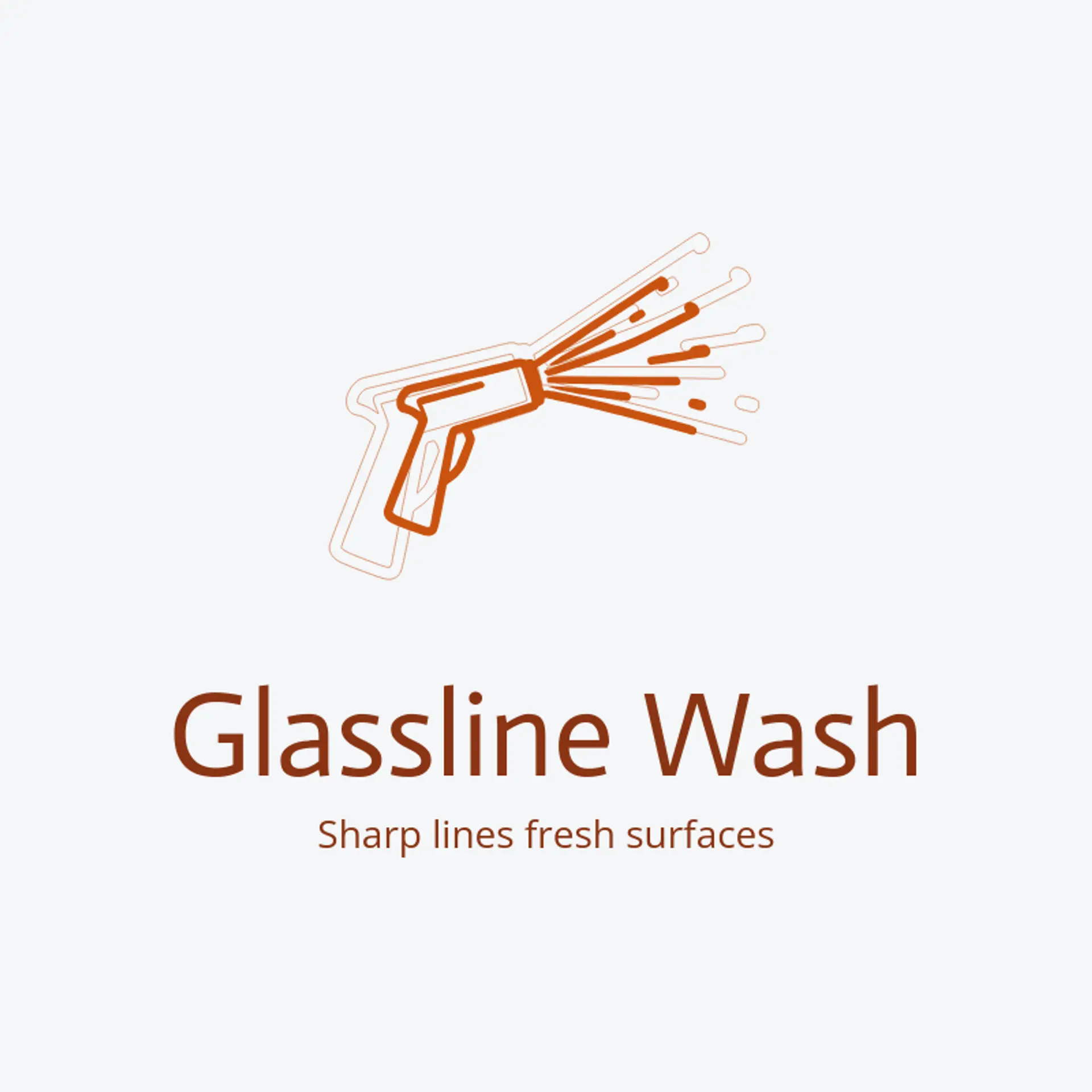 Glassline Wash logo for pressure washing