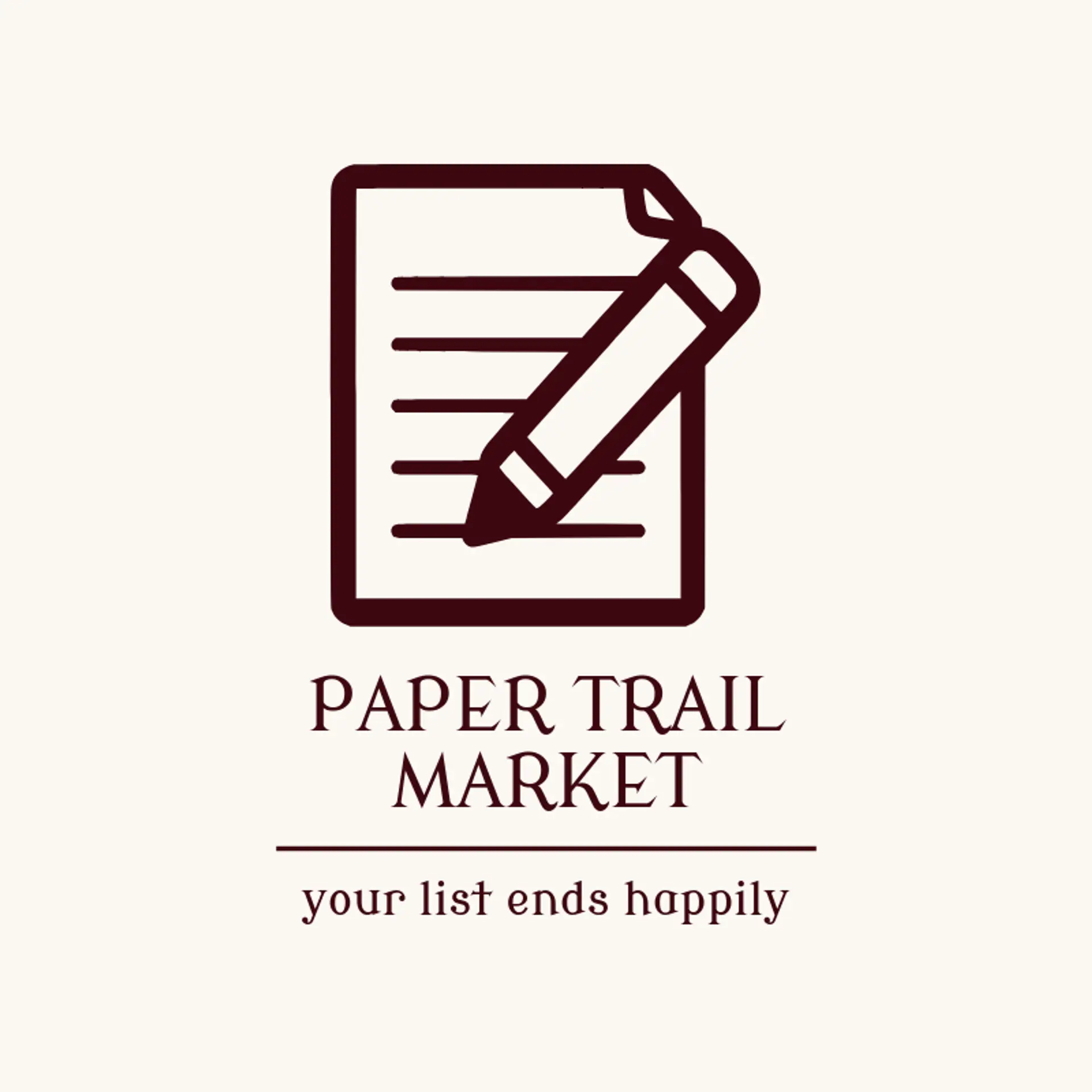 Paper Trail Market logo for store