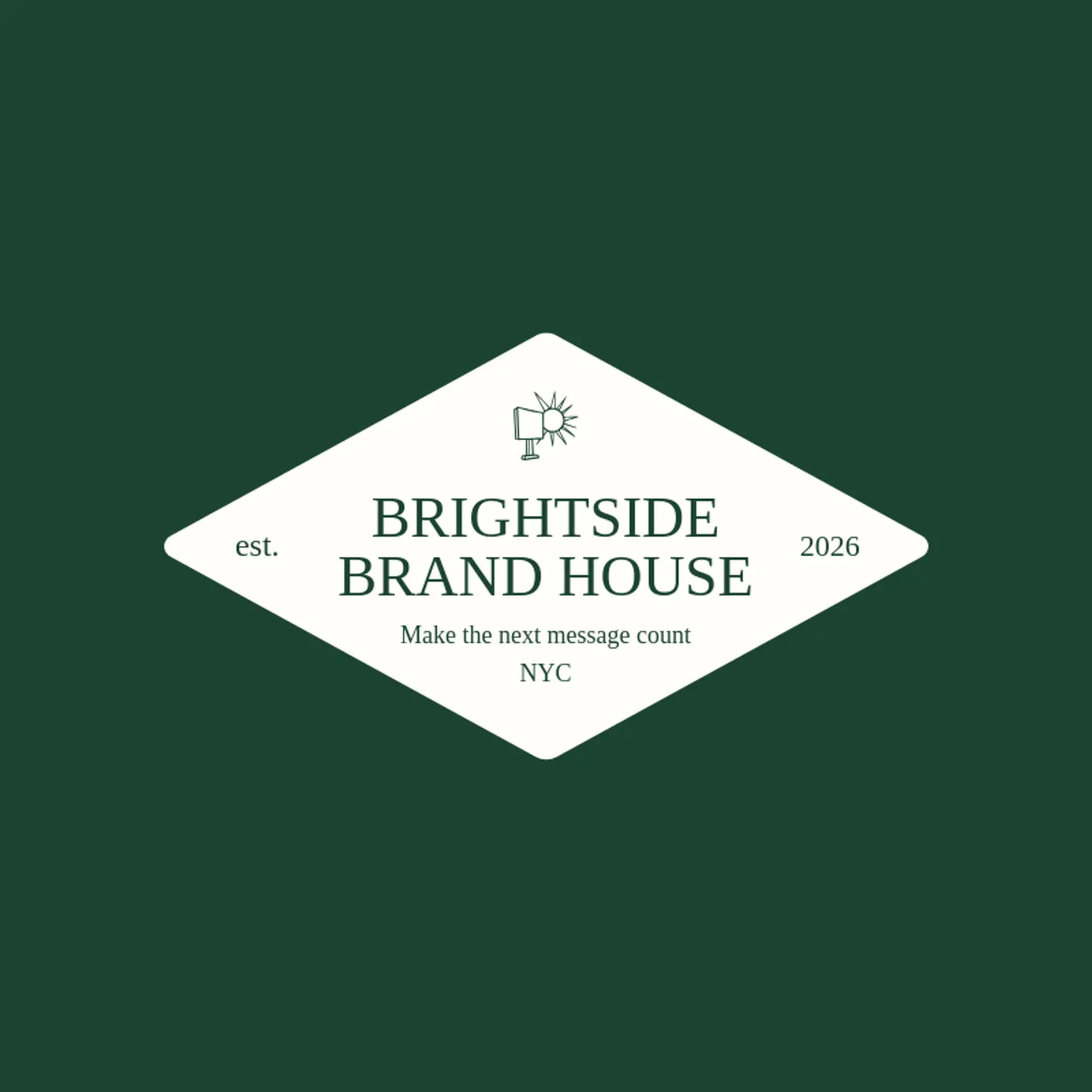 Brightside Brand House logo for advertisement