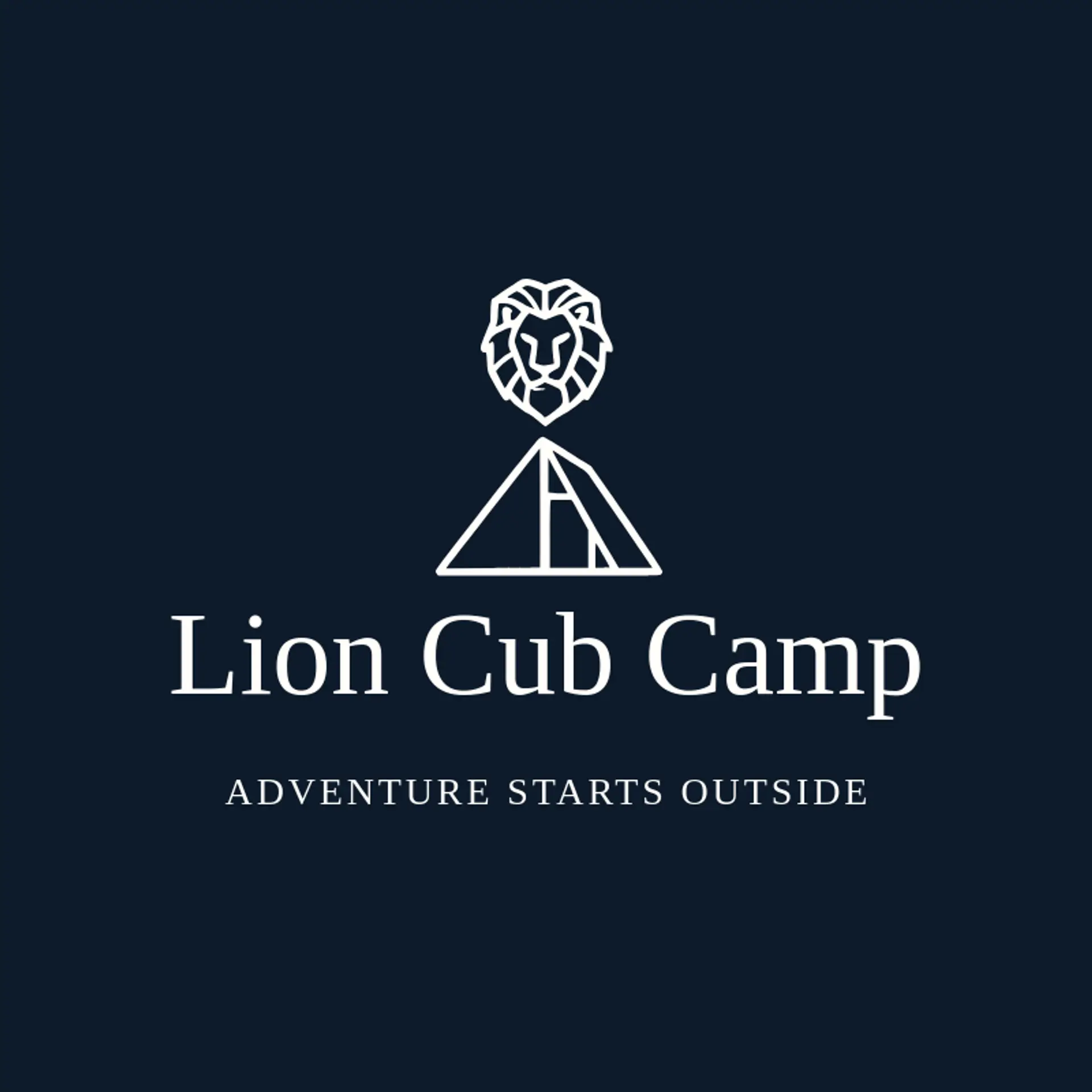 Lion Cub Camp logo for lion head