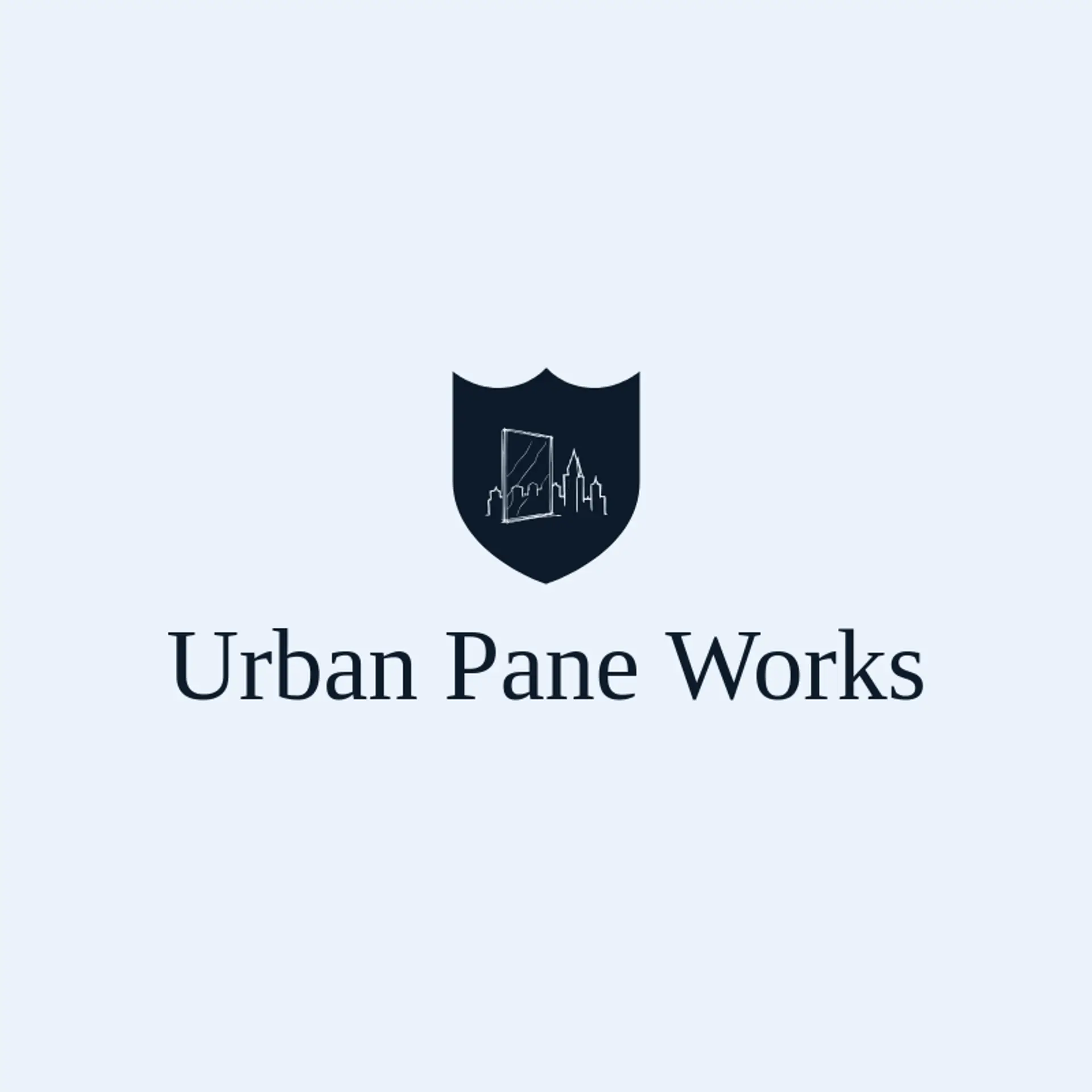 Urban Pane Works logo for glass