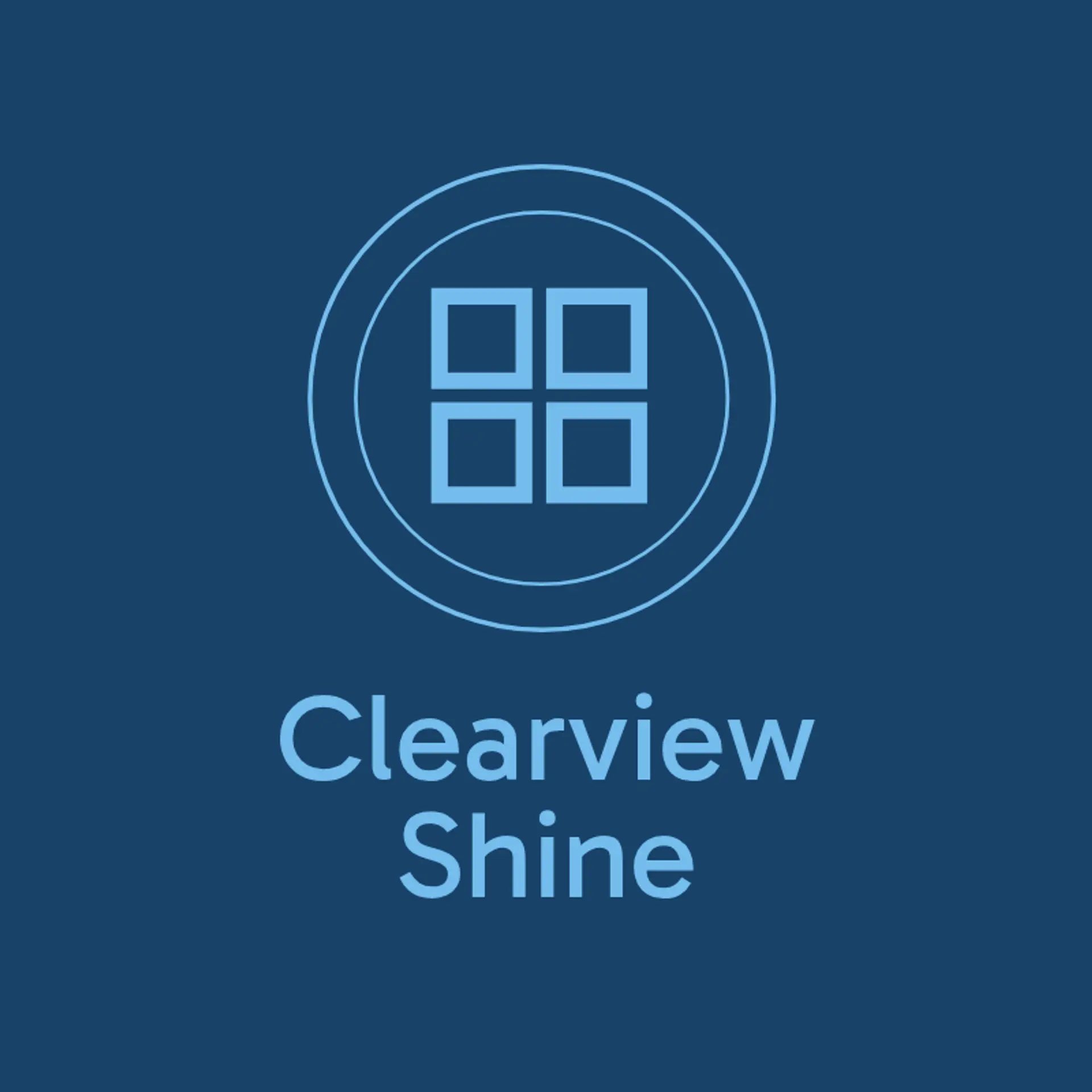 Crystal View Cleaners logo for window cleaning