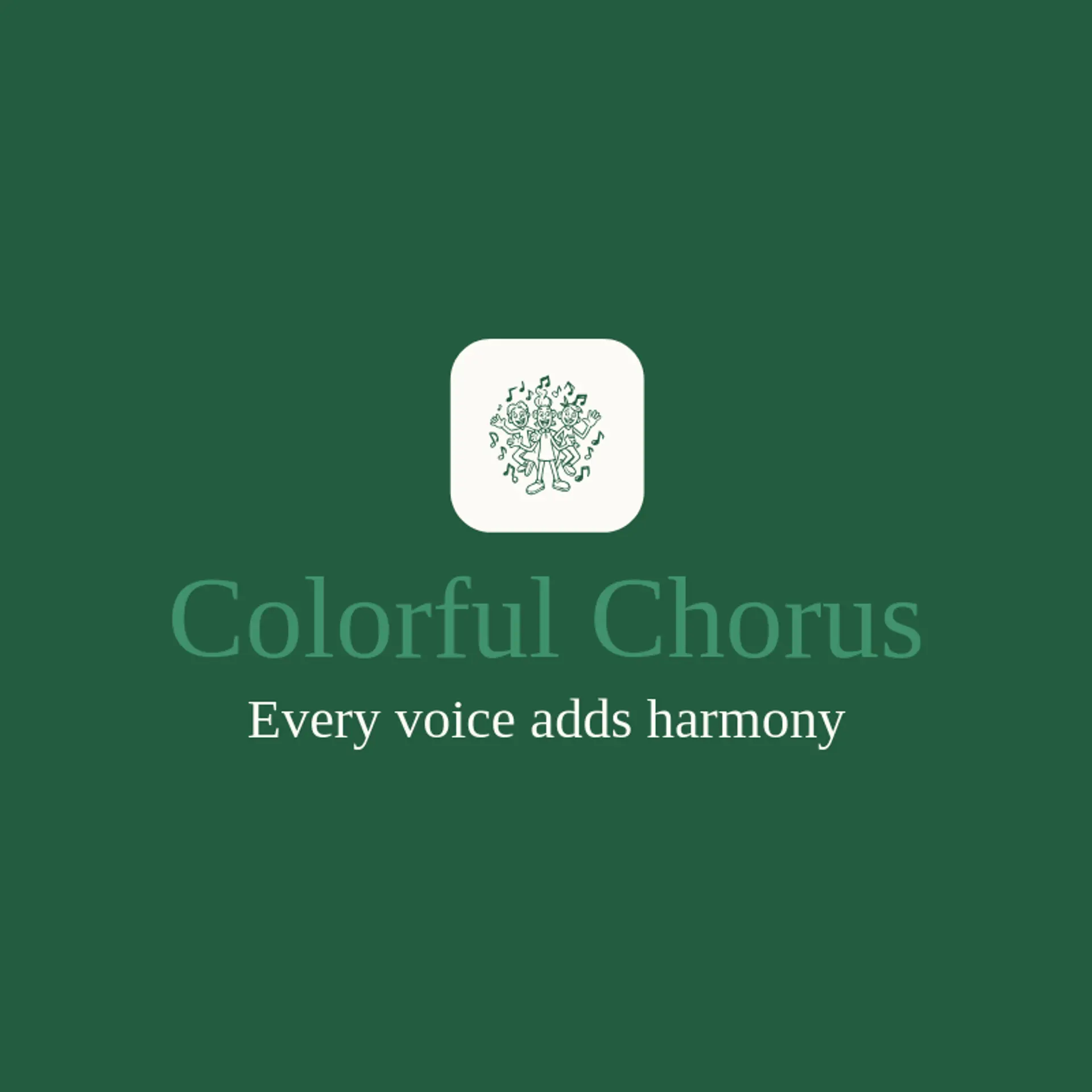 Colorful Chorus logo for diversity