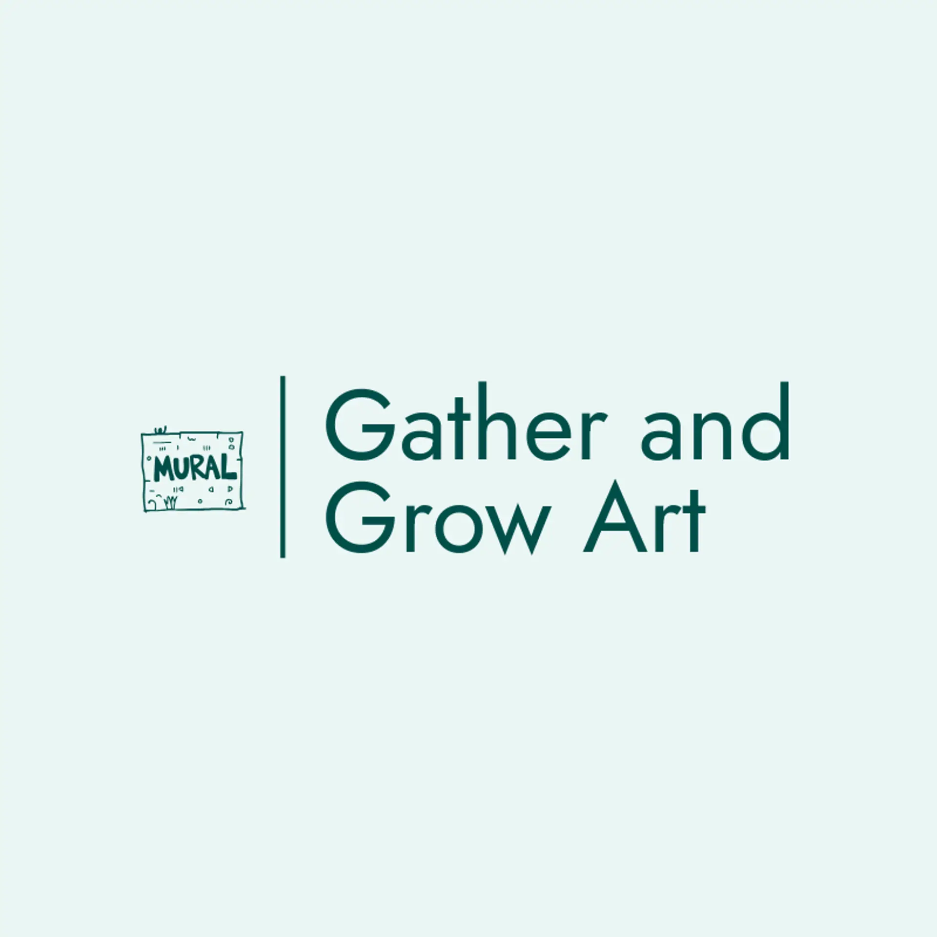 Gather and Grow Art logo for mural
