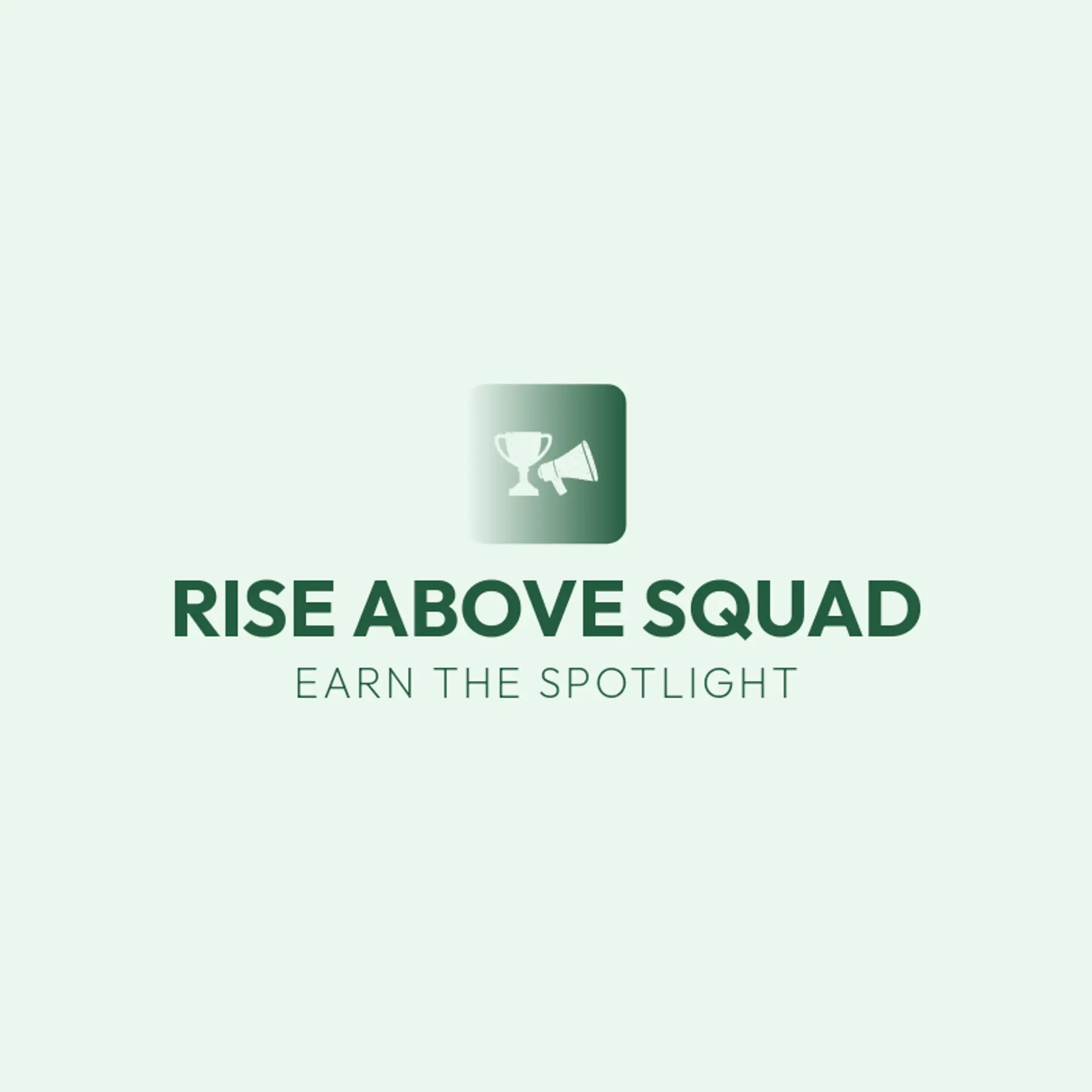 Rise Above Squad logo for cheerleading