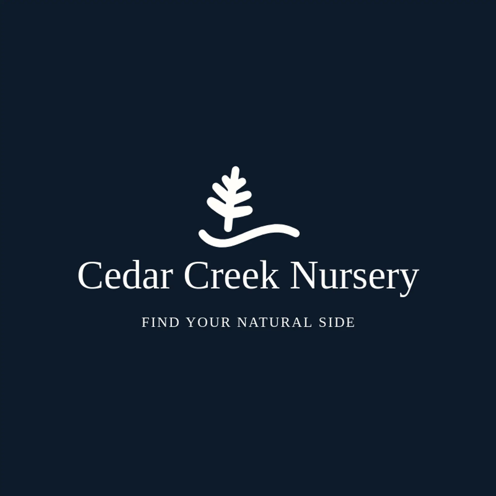 Cedar Creek Nursery logo for fern