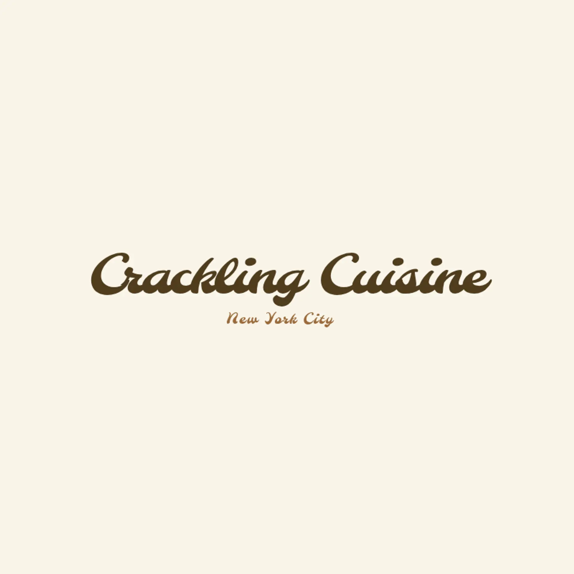 Crackling Cuisine logo for bbq restaurant