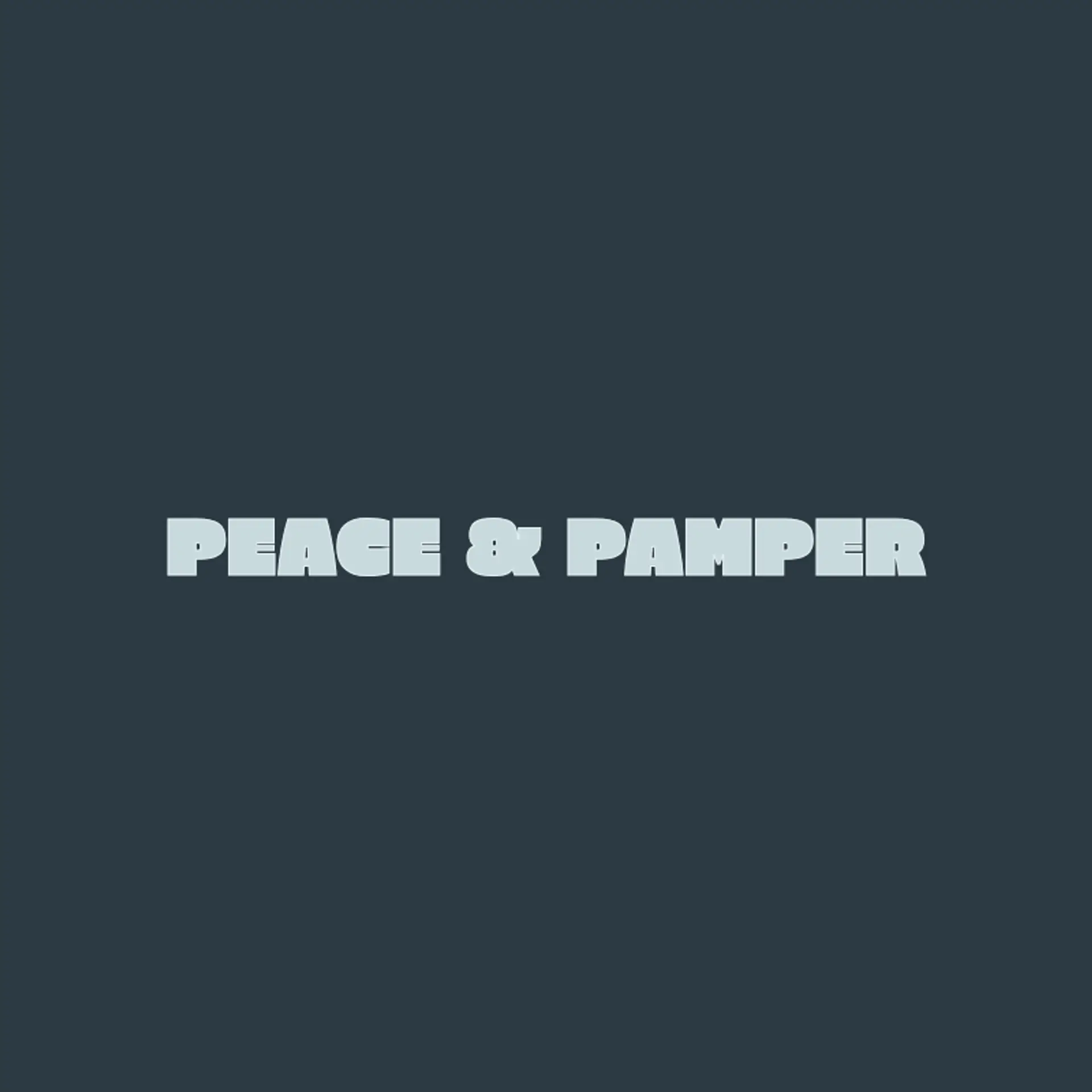 Peace & Pamper logo for beauty spa