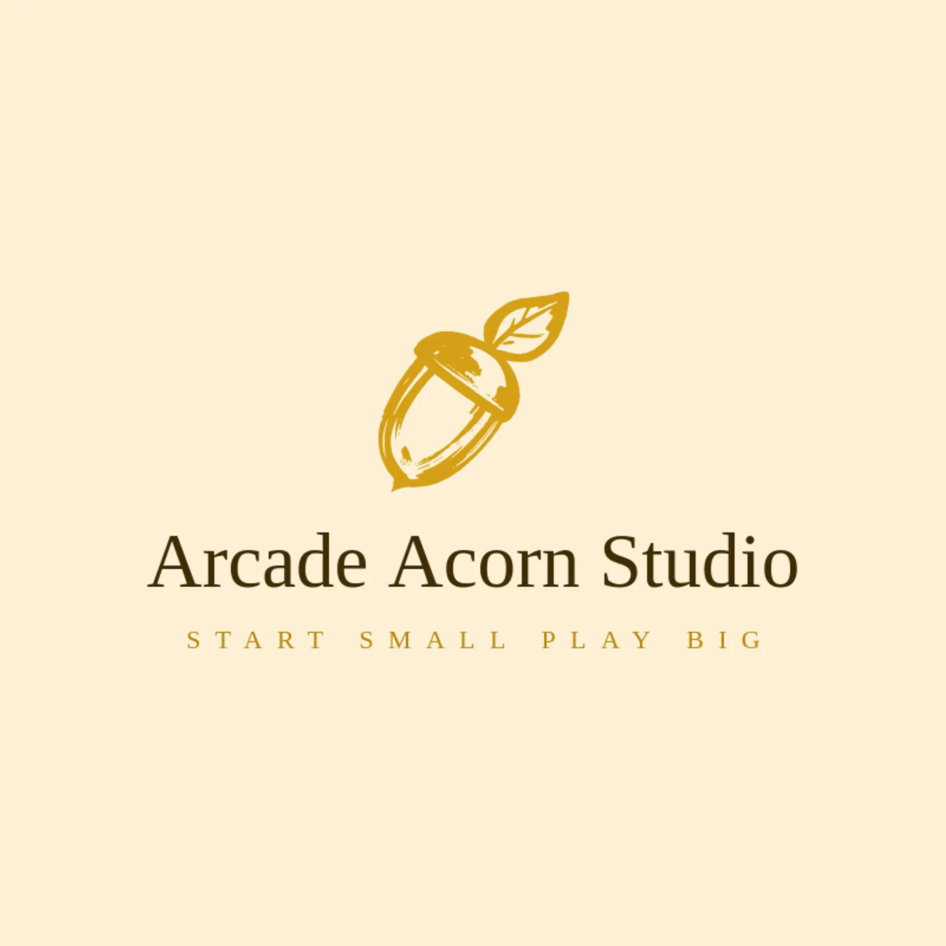 Arcade Acorn Studio logo for pixelated